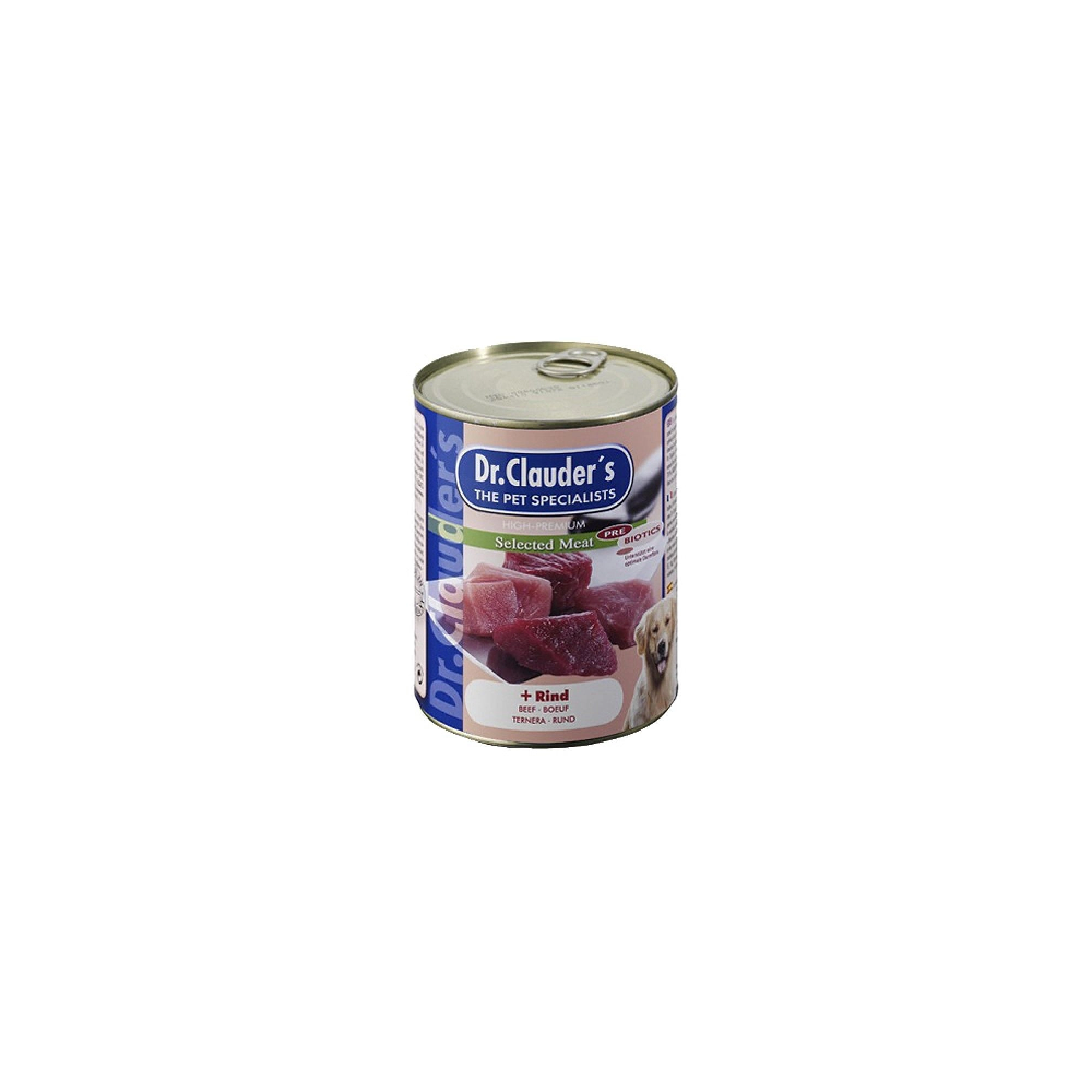Dr.Clauders Dog Selected Meat Marhás konzerv 400g