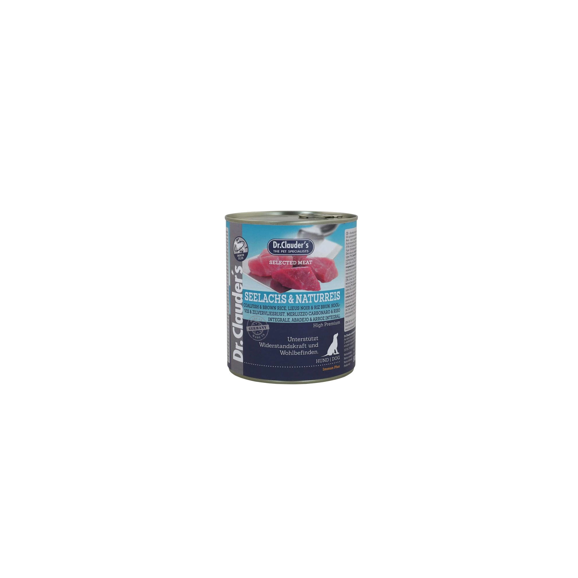 Dr.Clauders Dog Selected Meat Tőkehalas és rizses konzerv 800g