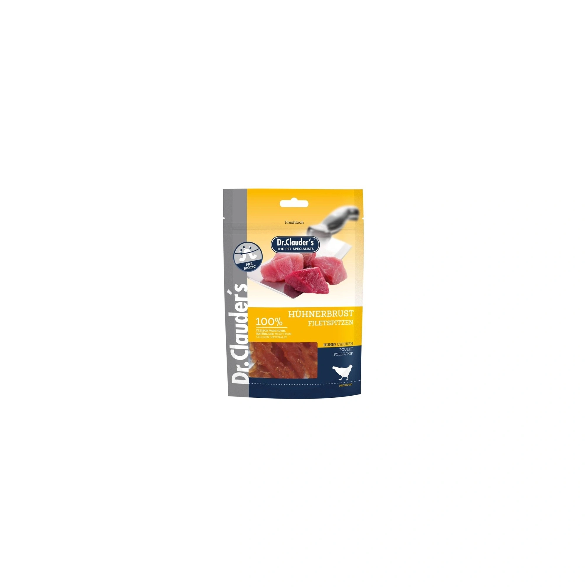 Dr.Clauders Dog Jutalomfalat Premium Csirkefilé Csíkok 80g