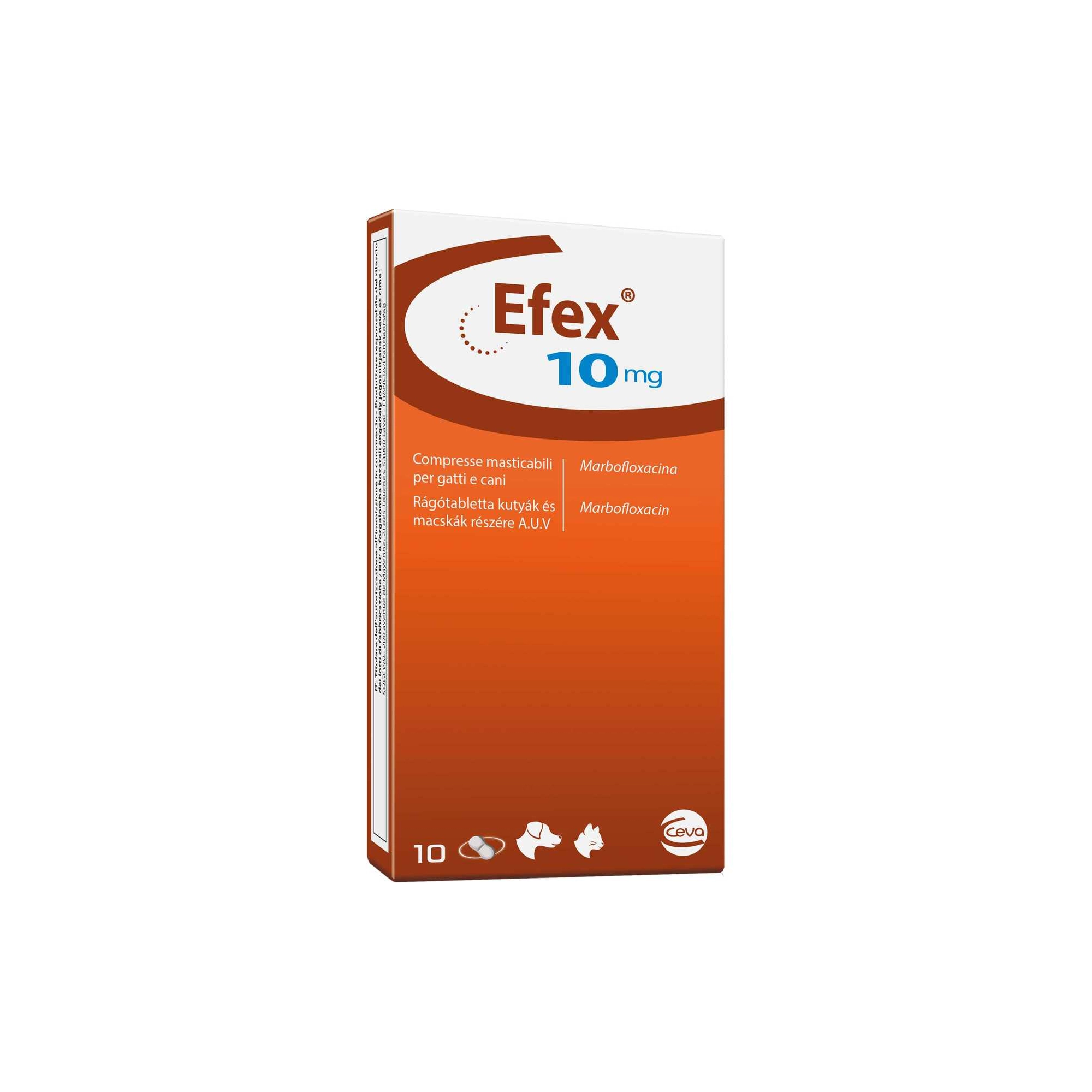 Efex 10 mg rágótabletta macskák és kutyák részére 10x