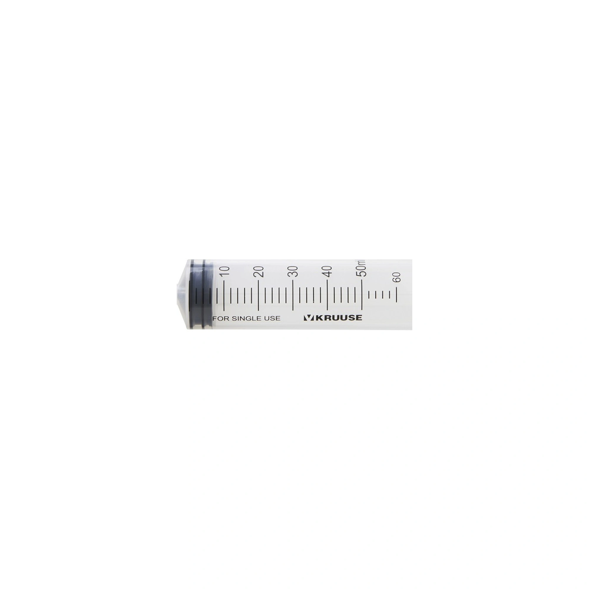Egyszer használatos fecskendő, 3 részes, luer lock csatlakozóval, 50›60 ml, 1 db KRUUSE
