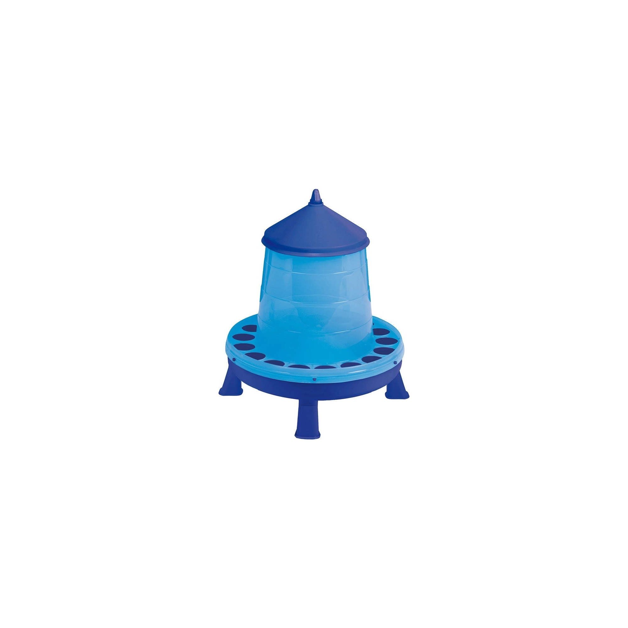 Etető Baromfi lábakkal műanyag, 8 KG, kék