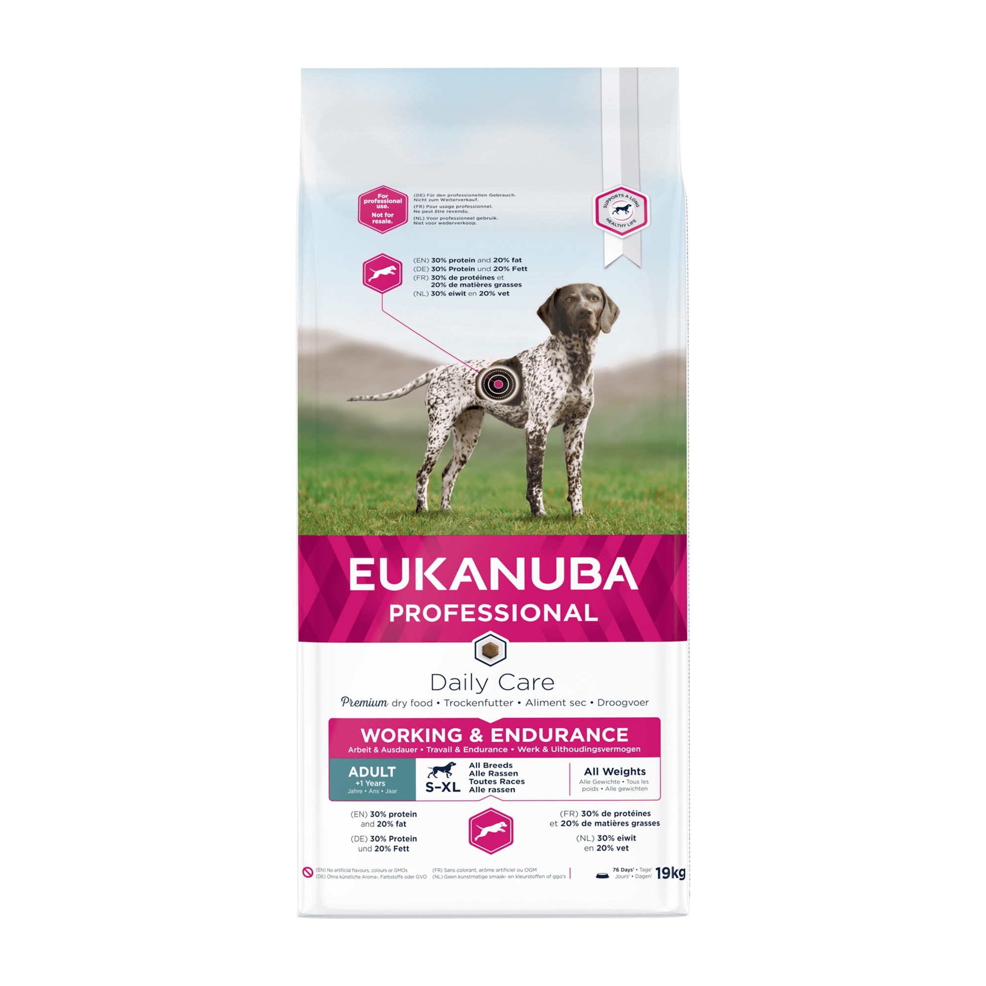 Eukanuba Adult Working & Endurance kutyatáp 19kg