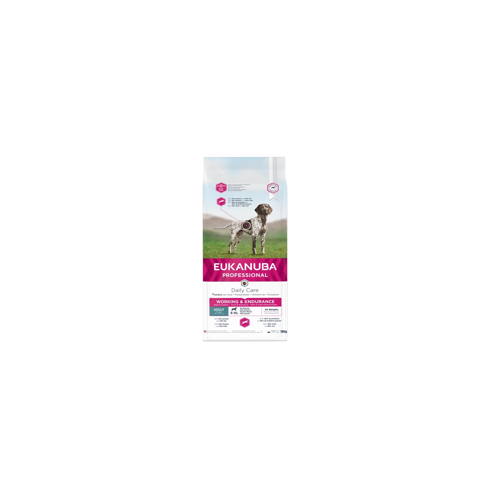 Eukanuba Adult Working & Endurance kutyatáp 19kg