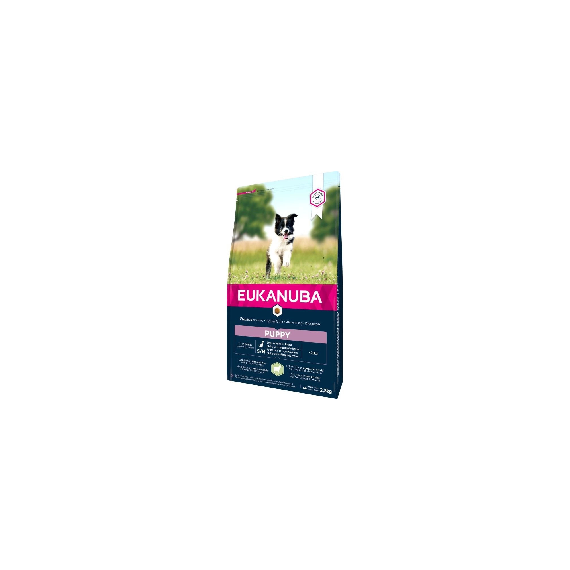Eukanuba Puppy Small & Medium Lamb & Rice kutyatáp 2,5kg
