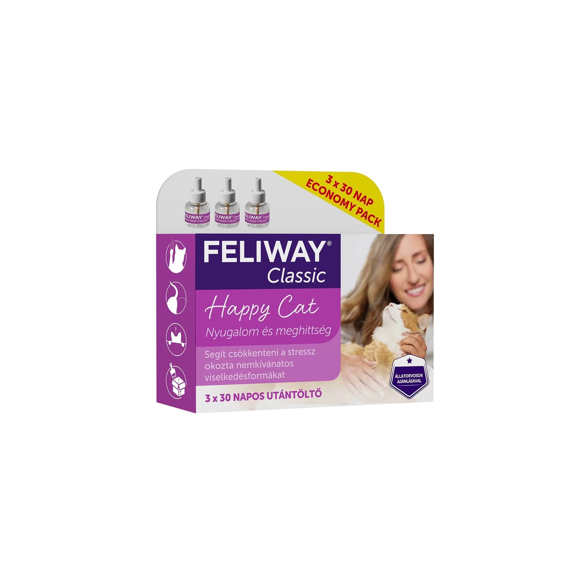 Feliway Classic Utántöltő 3x 48ml