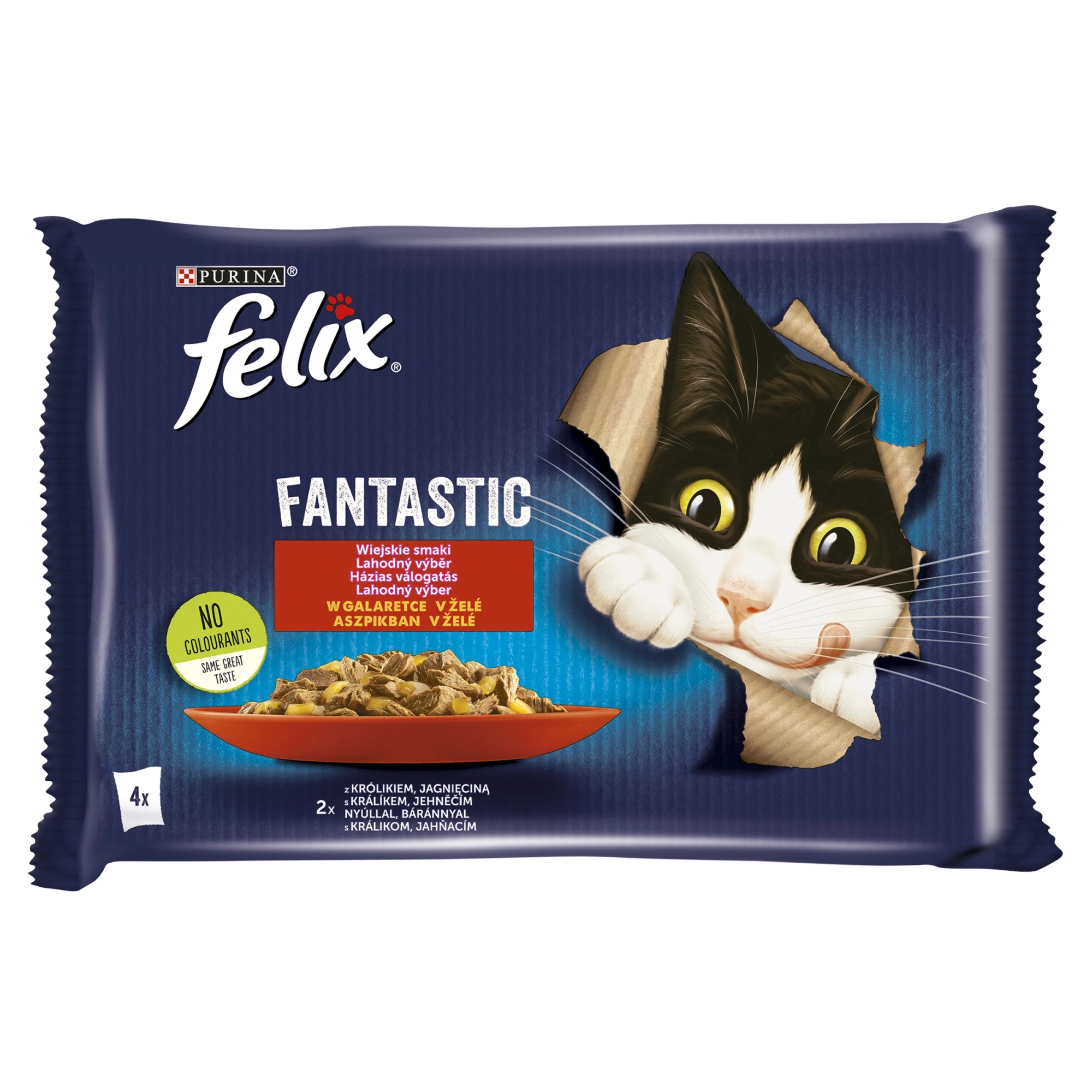 Felix Fantastic alutasak Multipack Nyúllal és Báránnyal Aszpikban 4x85g