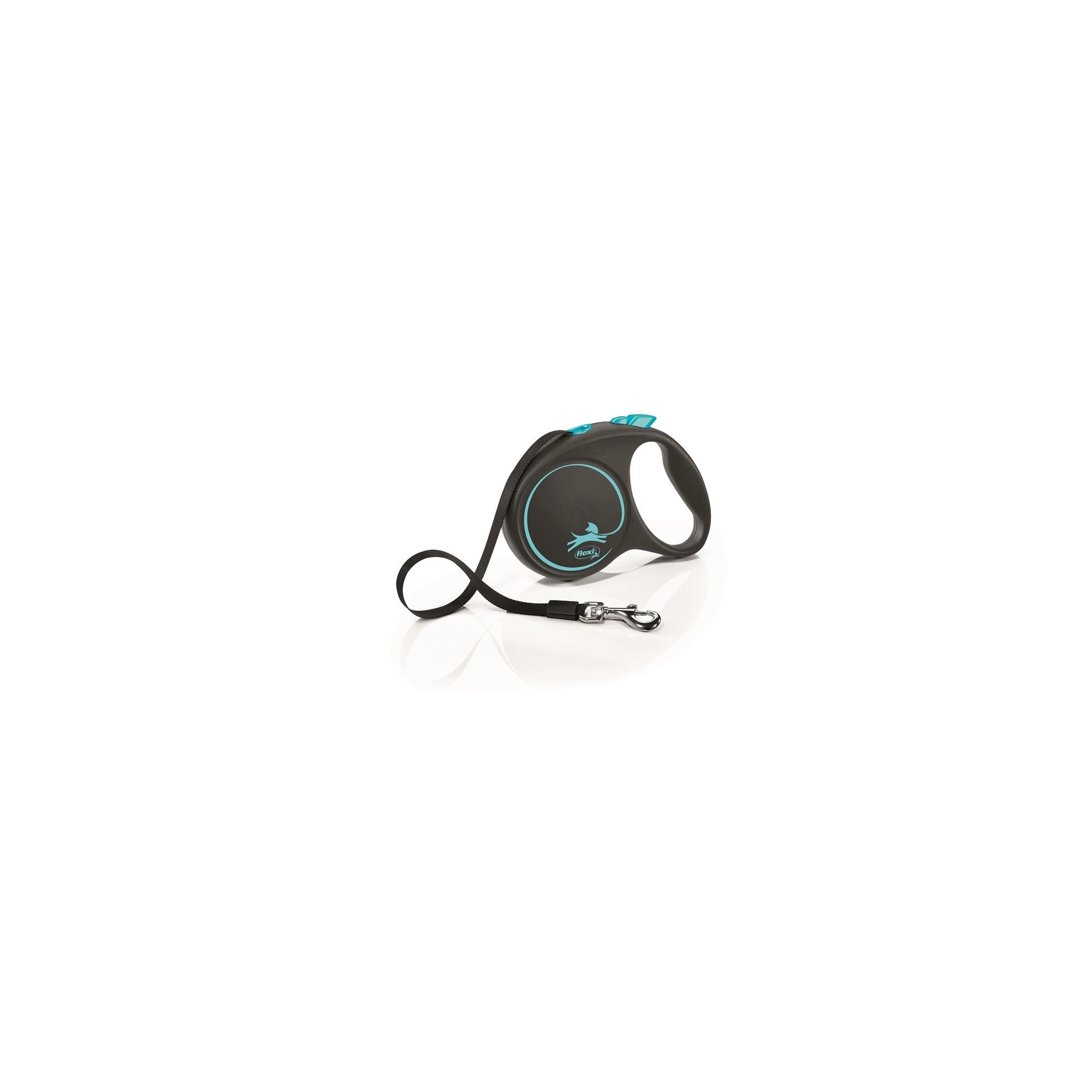 Flexi Black Design szalagos automata póráz L 5m 50kg-ig kék
