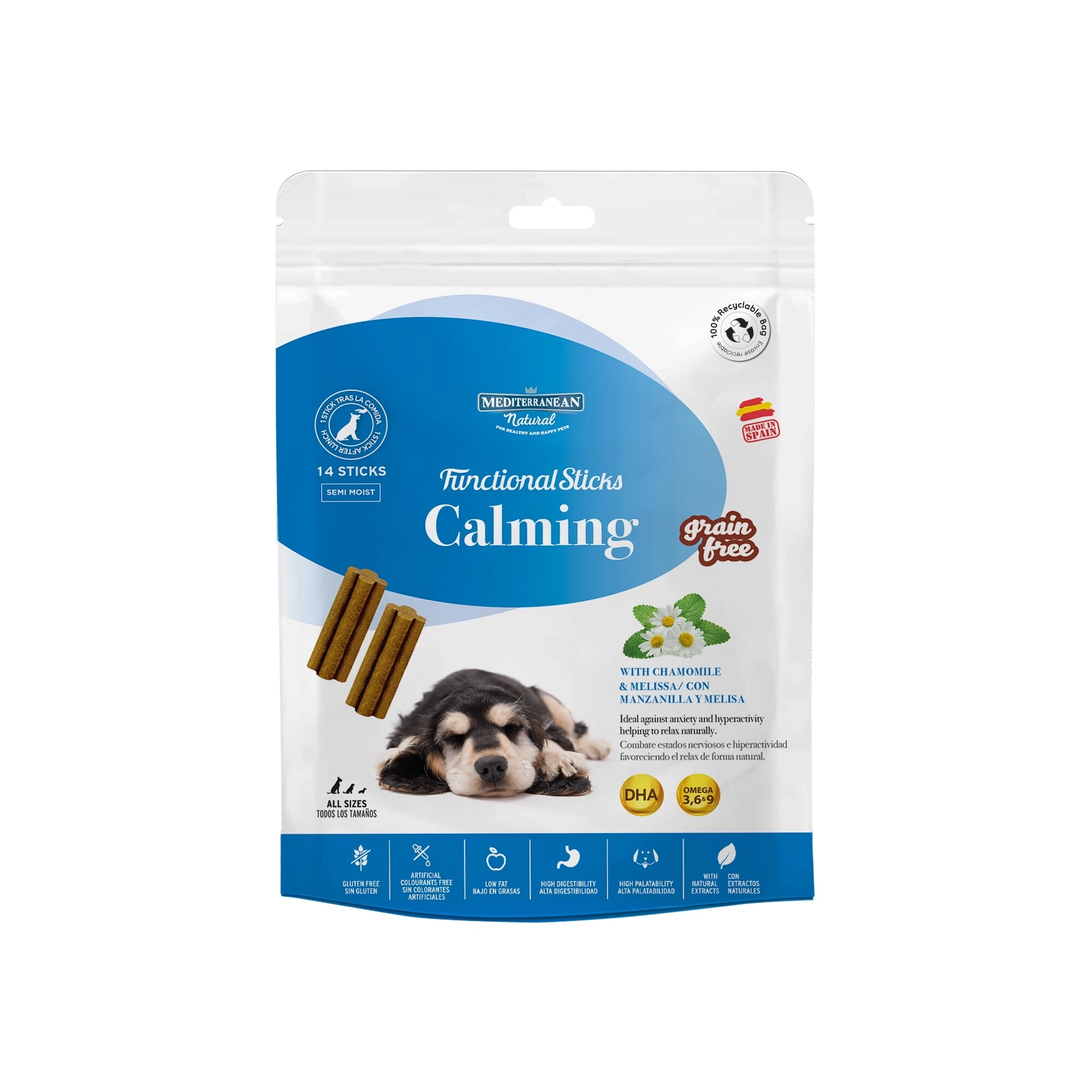 Funkcionális Jutalomfalatok - Calming nyugtató hatás Kamillával 110g