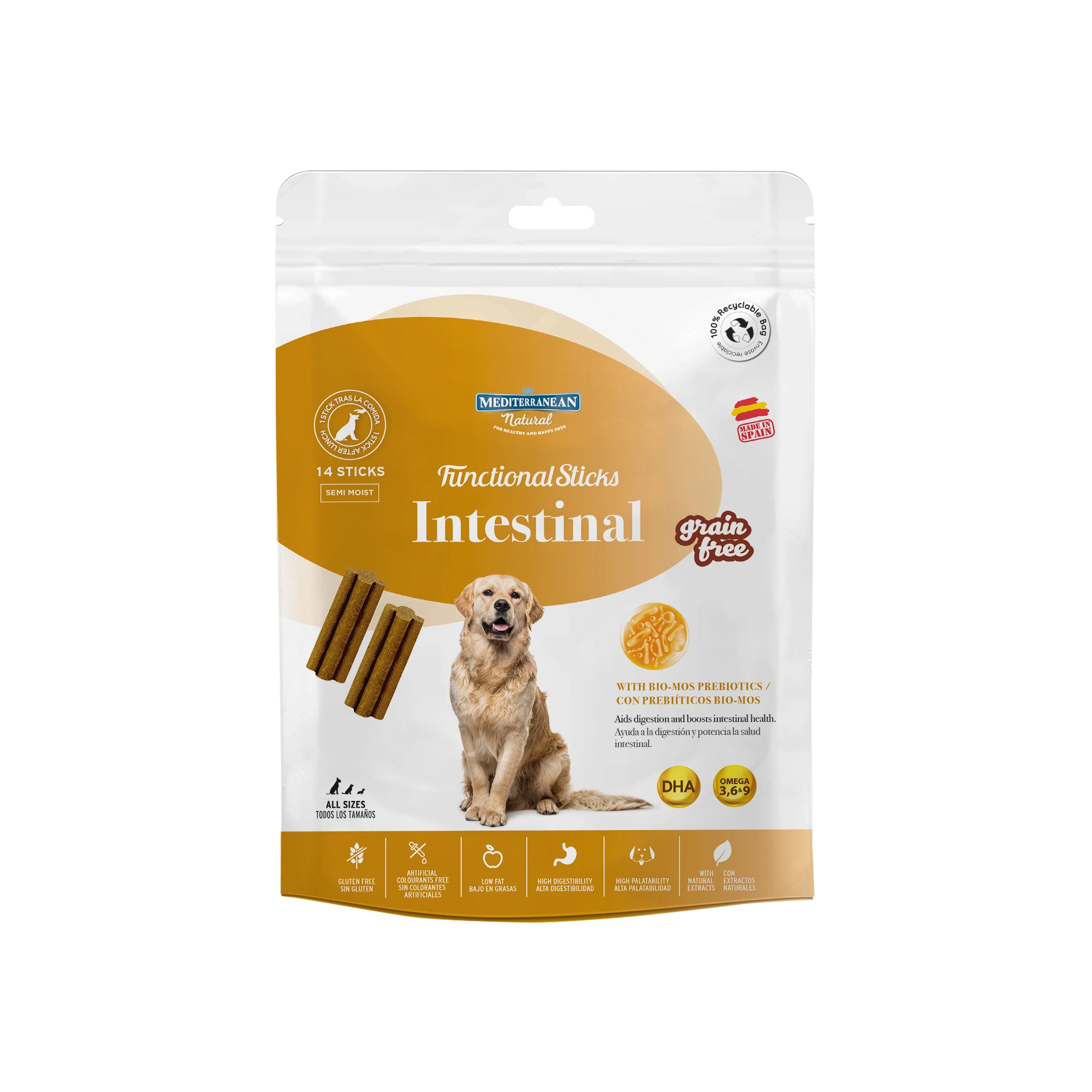 Funkcionális Jutalomfalatok - Intestinal a bélrendszeri zavarok ellen prebiotikumokkal 110g