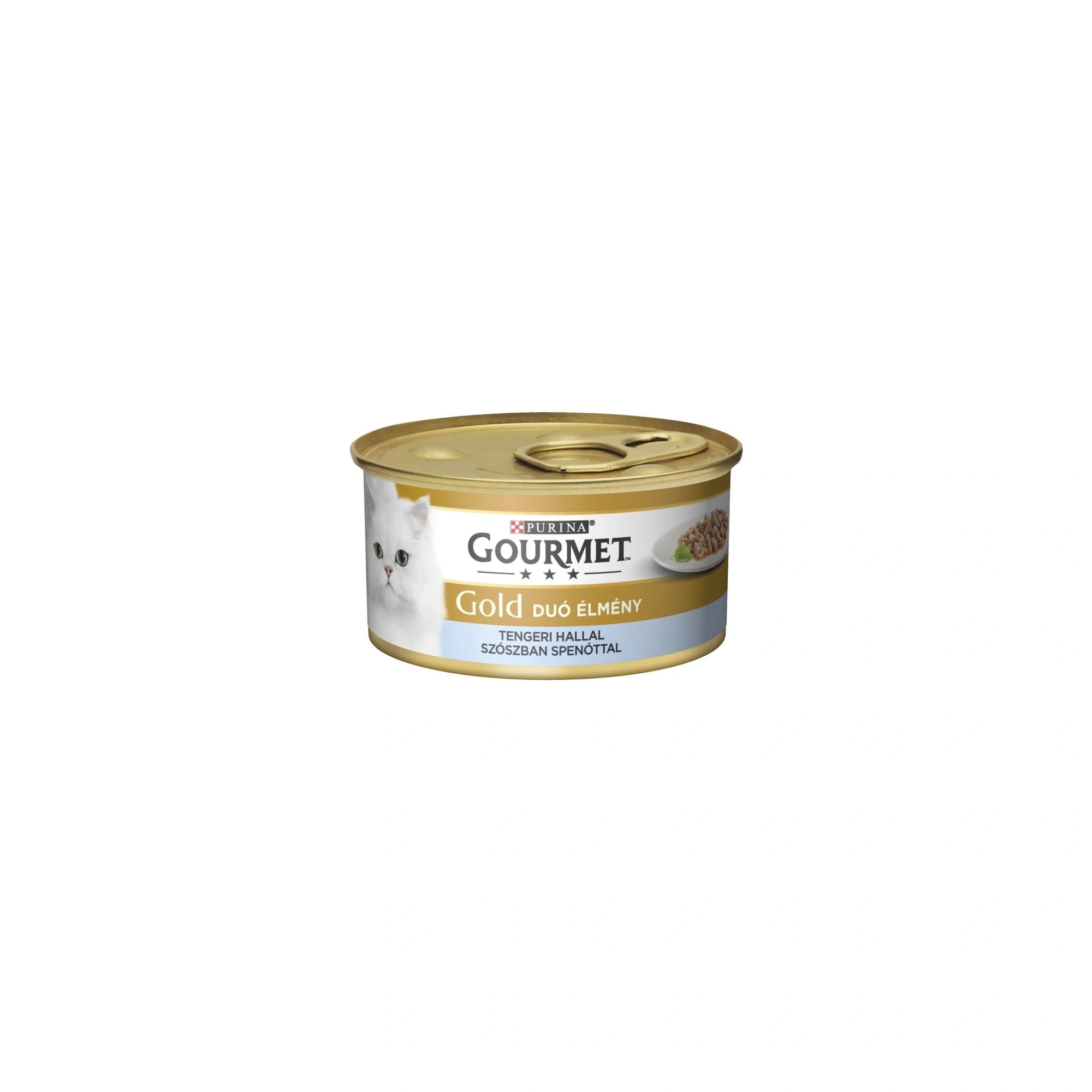 Gourmet Gold Duó Tengeri Hallal, Spenótos Szószban 85g