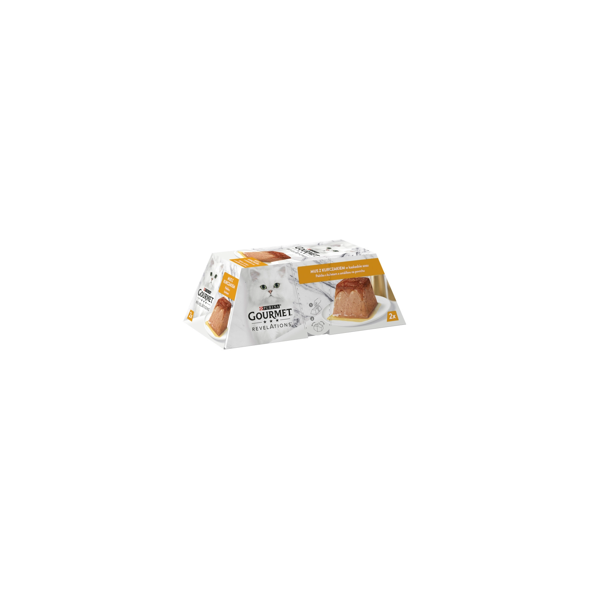 Gourmet Revelations Pastétom Csirkével és szósszal 2x57g