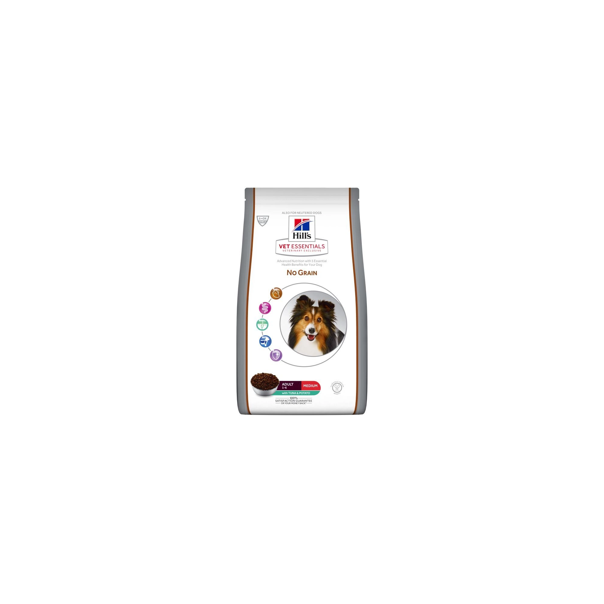 Hill s Vet Essentials Canine Adult No grain Medium Tuna&Potato 10kg - tonhal és burgonya