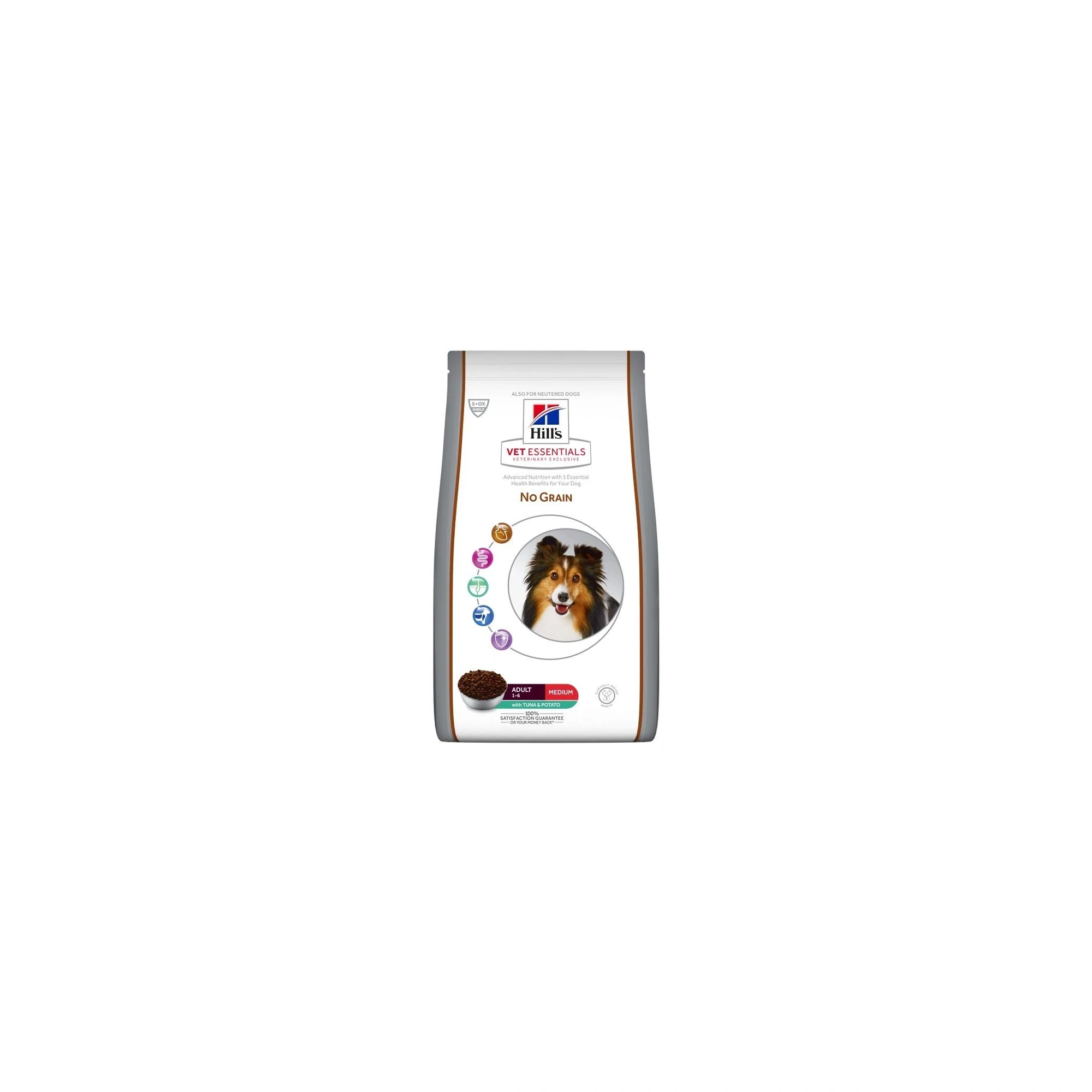 Hill s Vet Essentials Canine Adult No grain Medium Tuna&Potato 10kg - tonhal és burgonya