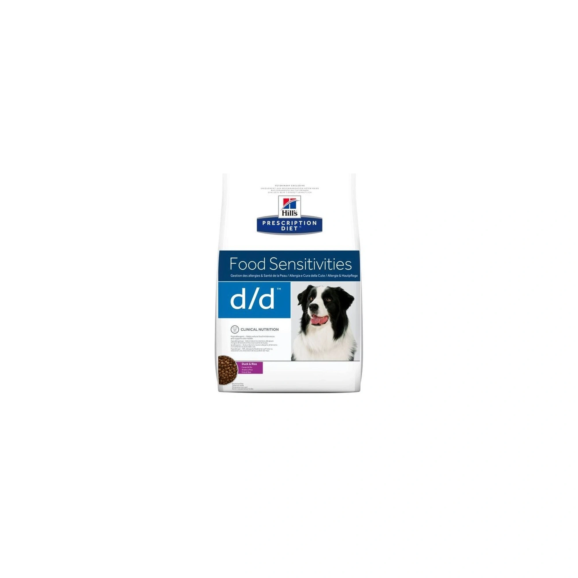 Hills Pescription Diet Canine D/D Duck & Rice 12 kg - táplálékallergiás reakciók csökkentésére