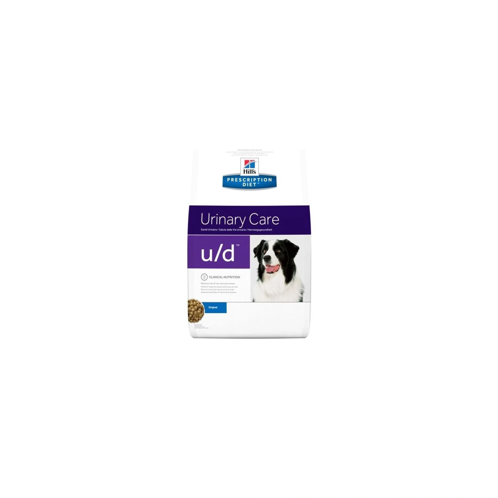 Hills Pescription Diet Canine U/D 12 kg - urát- és cisztin-húgykövek feloldása; urát-, oxalát-,