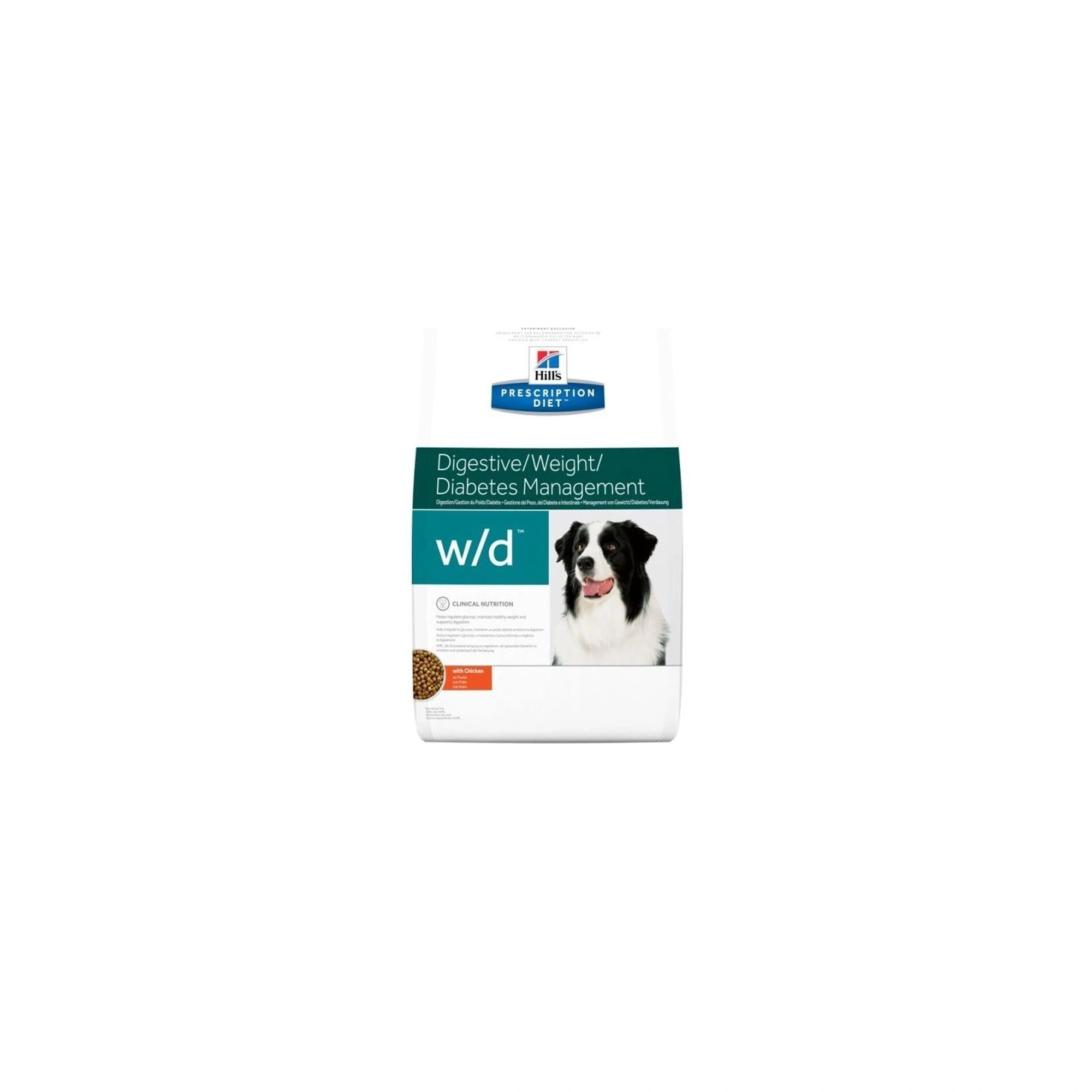 Hills Pescription Diet Canine W/D 12 kg - cukorbetegség, súly szintentartása, rostra reagáló GI