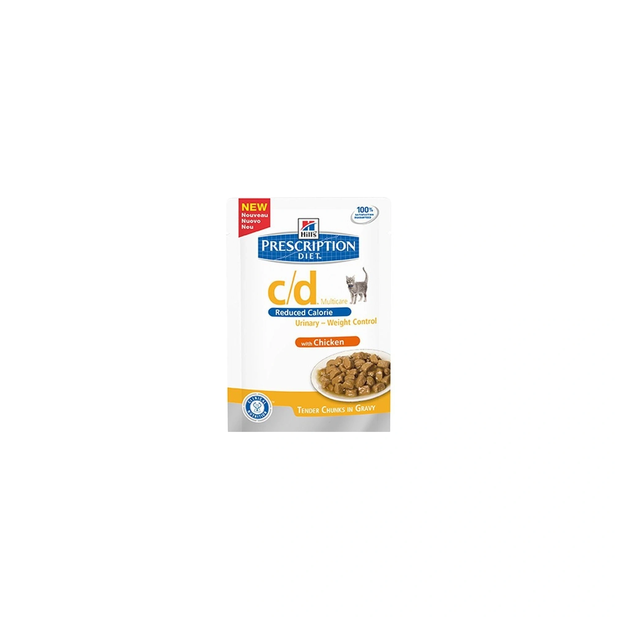 Hills Pescription Diet Feline C/D Urinary Stress Reduced Calorie 12x85g - FIC (idiopatikus húgy