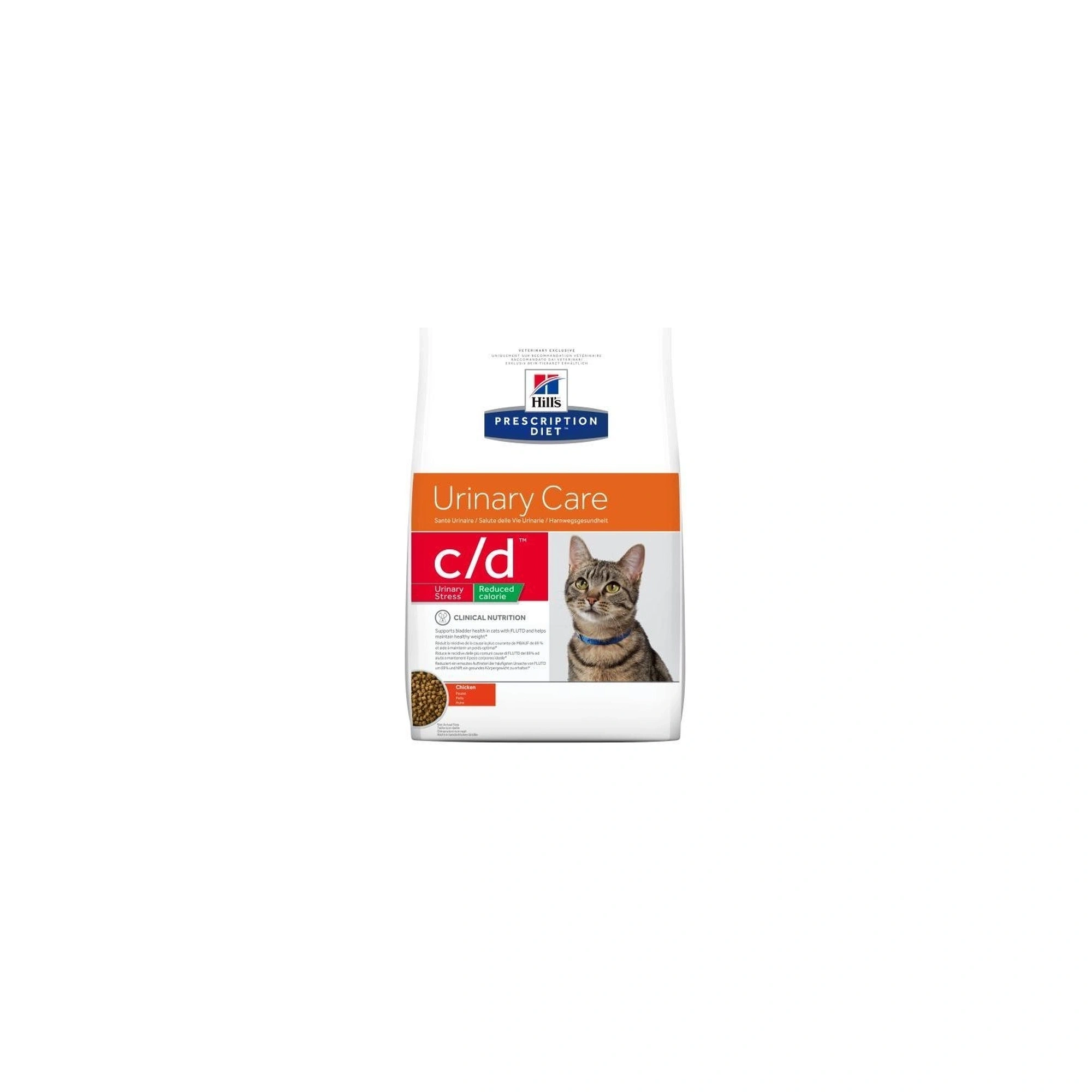 Hills Pescription Diet Feline C/D Urinary Stress Reduced Calorie 4 kg - FIC (idiopatikus húgyhó