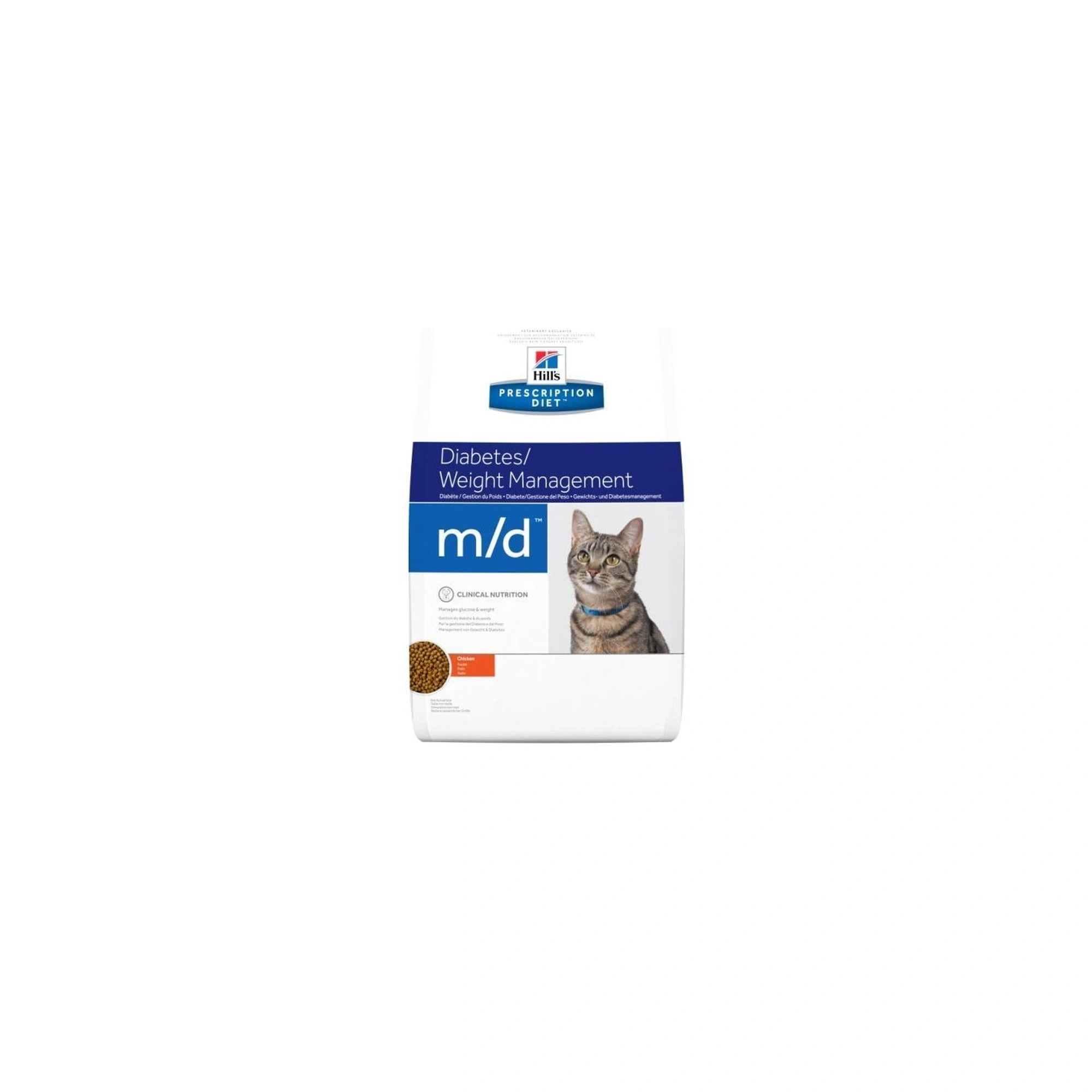 Hills Pescription Diet Feline M/D 5 kg - cukorbetegség, túlsúly