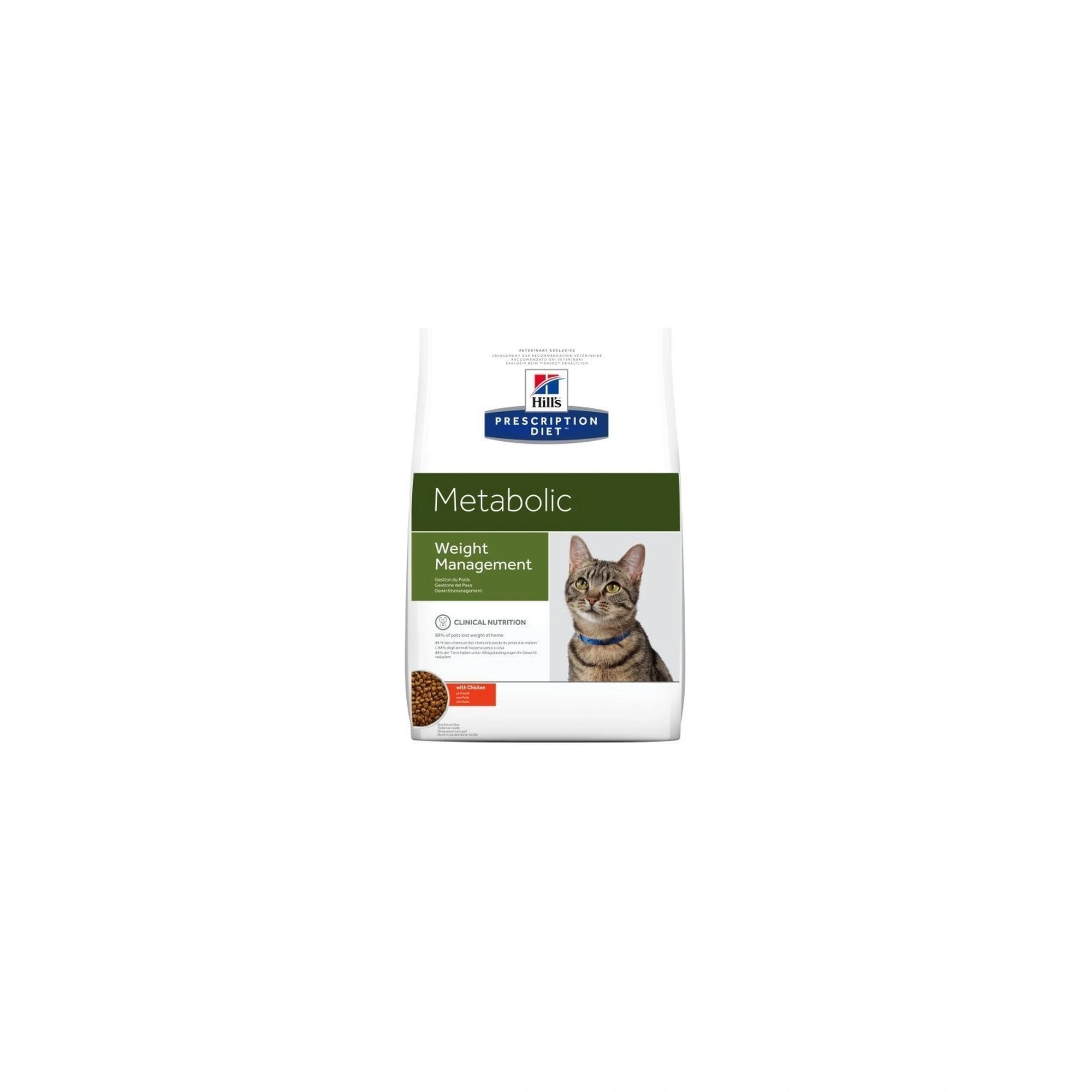 Hills Pescription Diet Feline Metabolic 4 kg - elhízott és túlsúlyos macskák étrendi kezelése,
