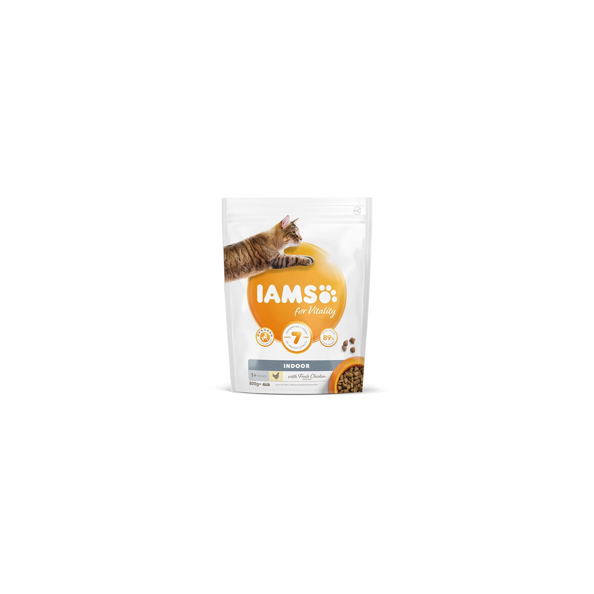 Iams Cat Adult Indoor csirke macskatáp 800g
