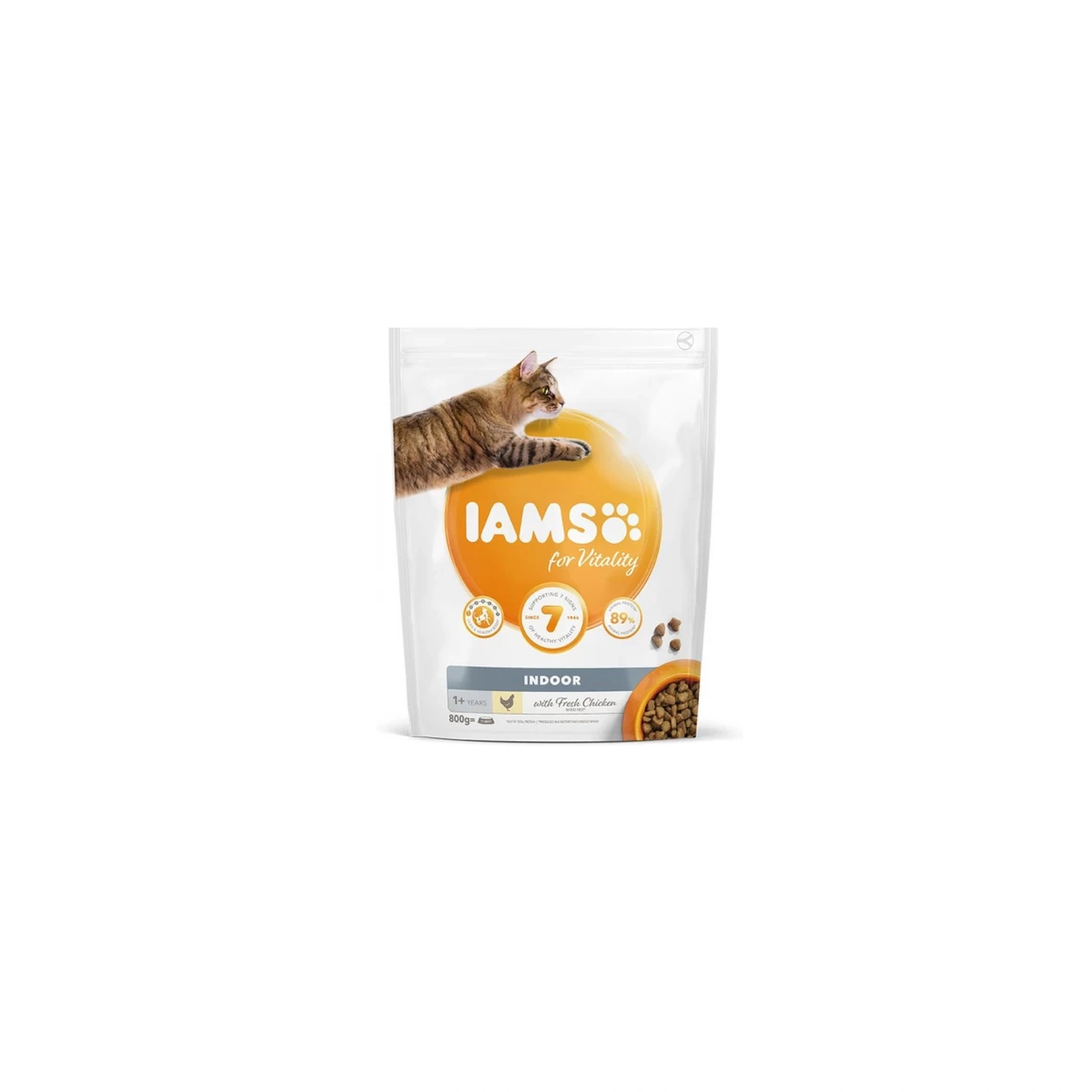 Iams Cat Adult Indoor csirke macskatáp 800g