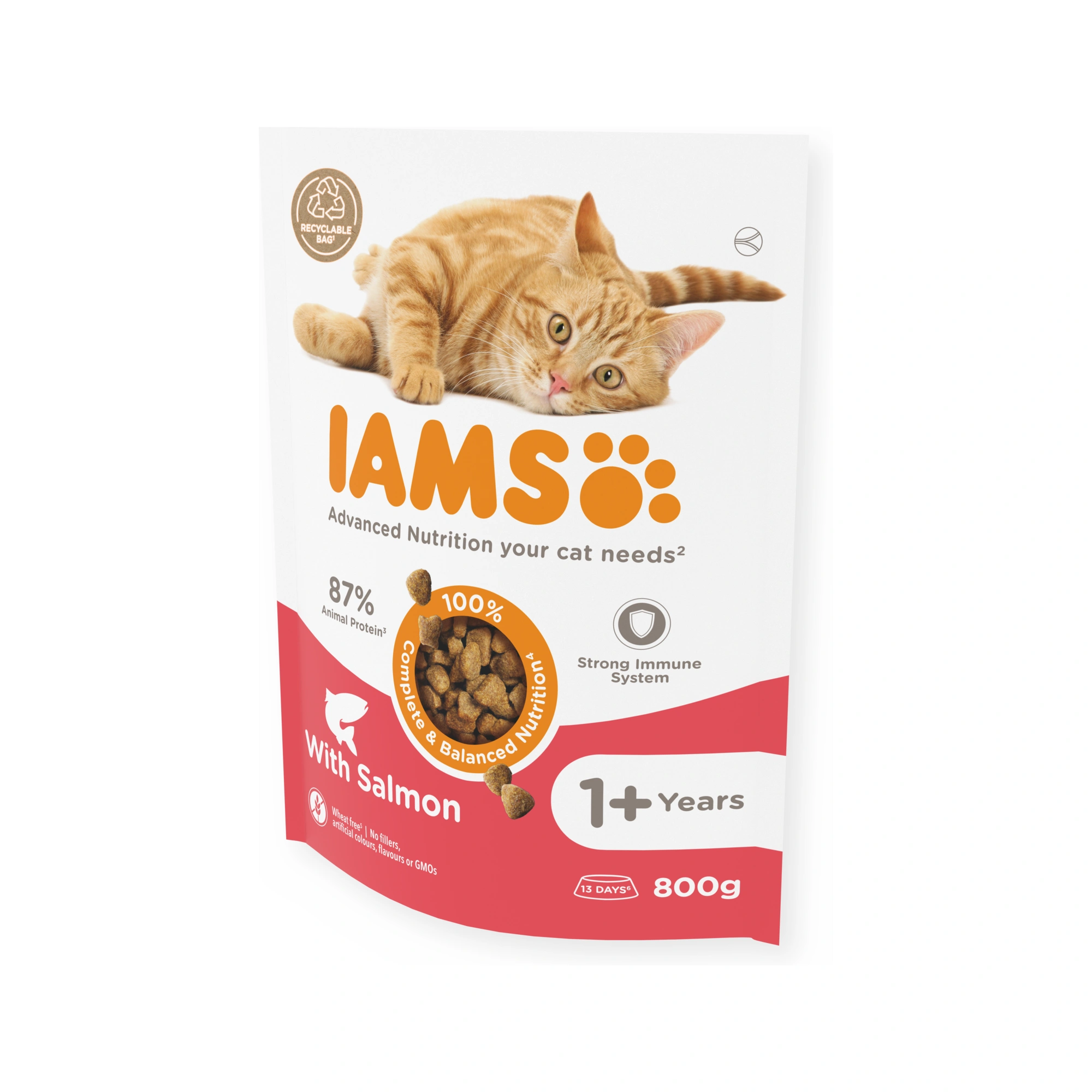 -Iams Cat Adult Salmon 800gr