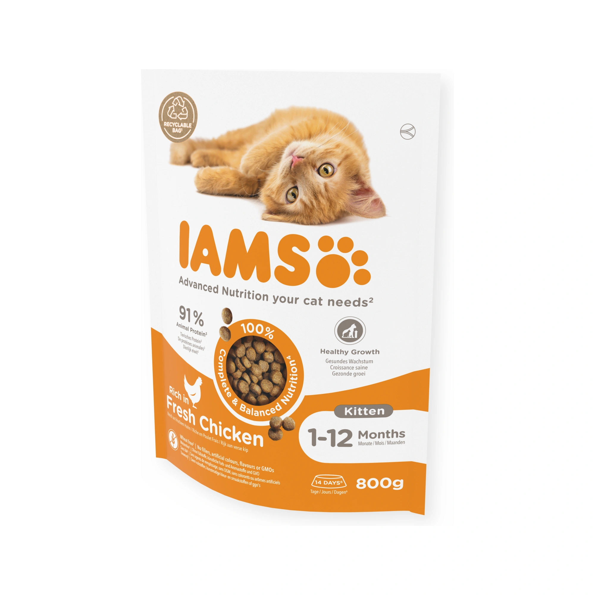 -Iams Cat Kitten csirke 800gr