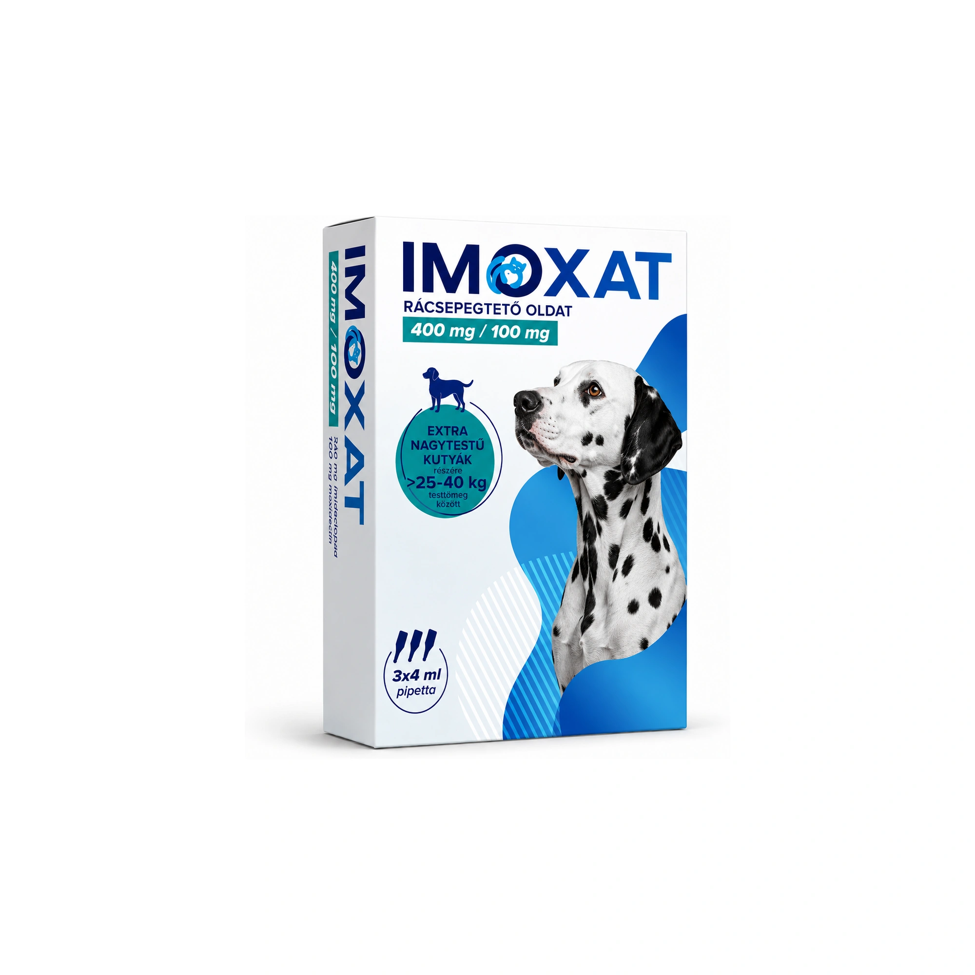 Imoxat 400 mg+100 mg óriás testű kutyáknak 25-40 kg 4 ml 3x