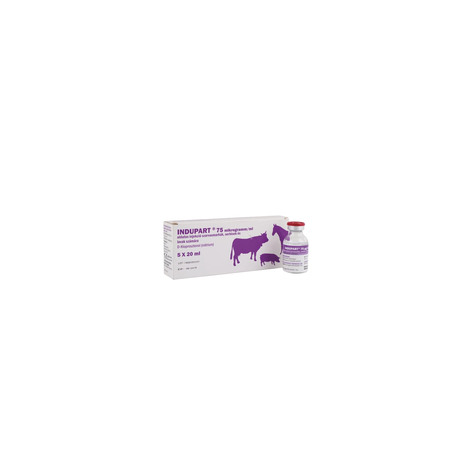 Indupart injekció 5x20 ml