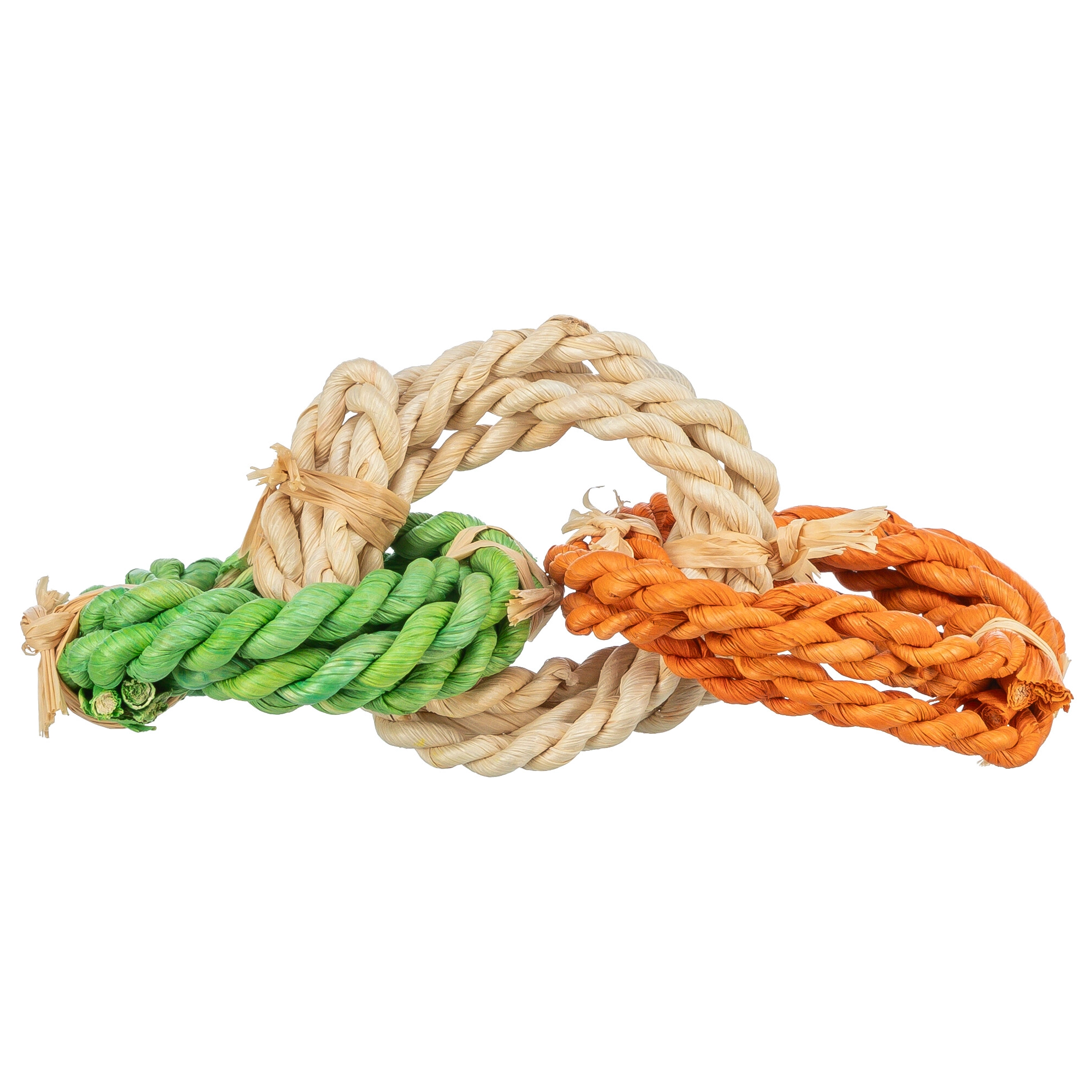 Játék rágcsálónak kukoricalevélből karikáka 6x15cm