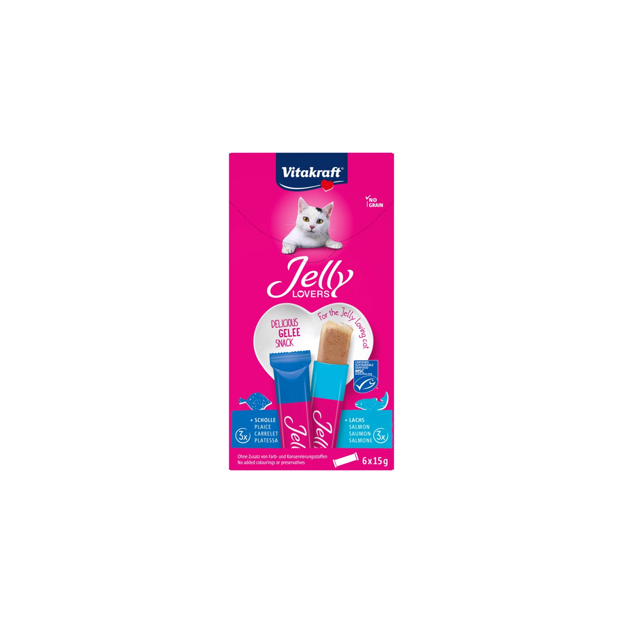 Jelly Lovers Zselés Jutalomfalat Lazaccal 6x15g