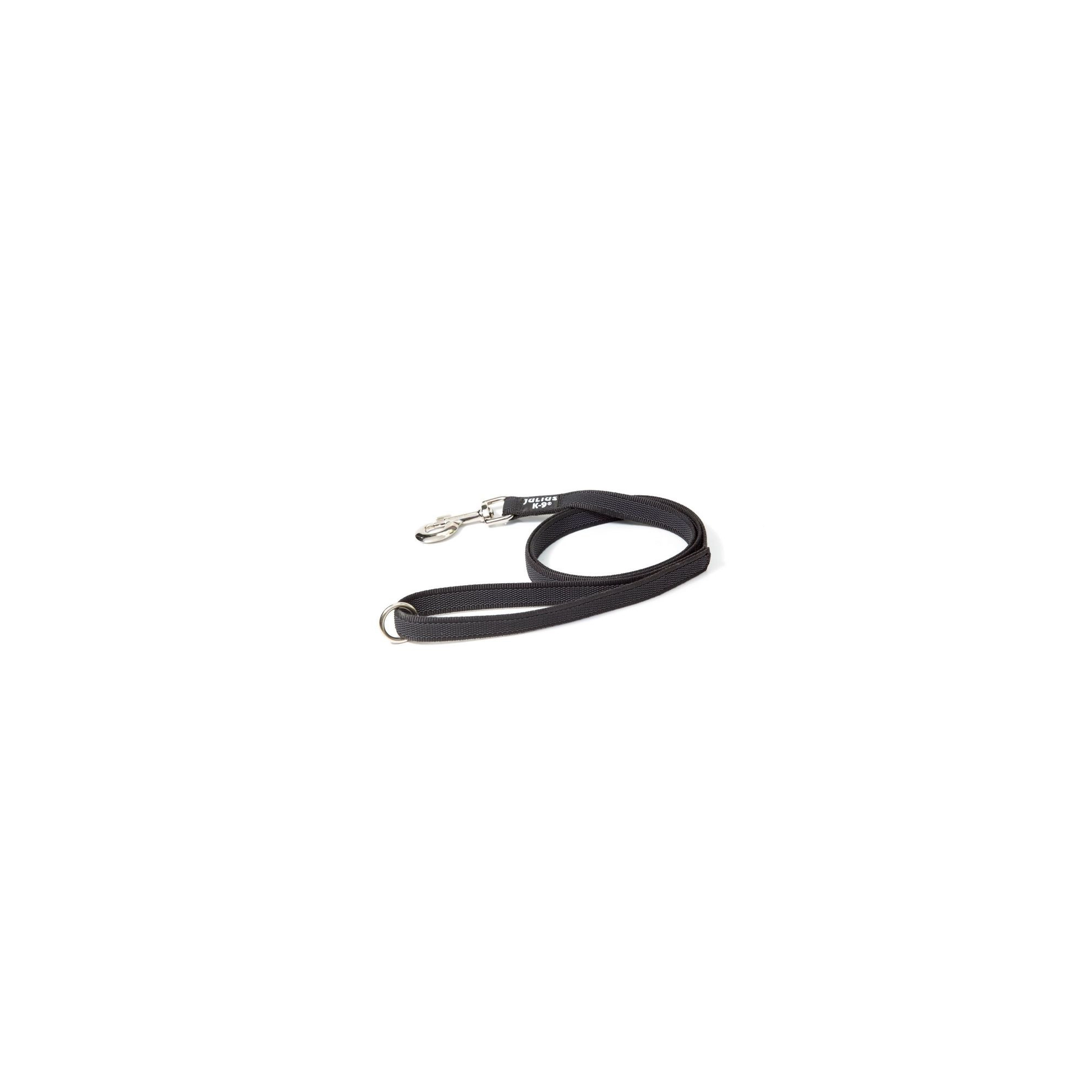 .JULIUS-K9 C&G póráz Fekete-szürke 14mm/1,2m fogóval és O gyűrűvel