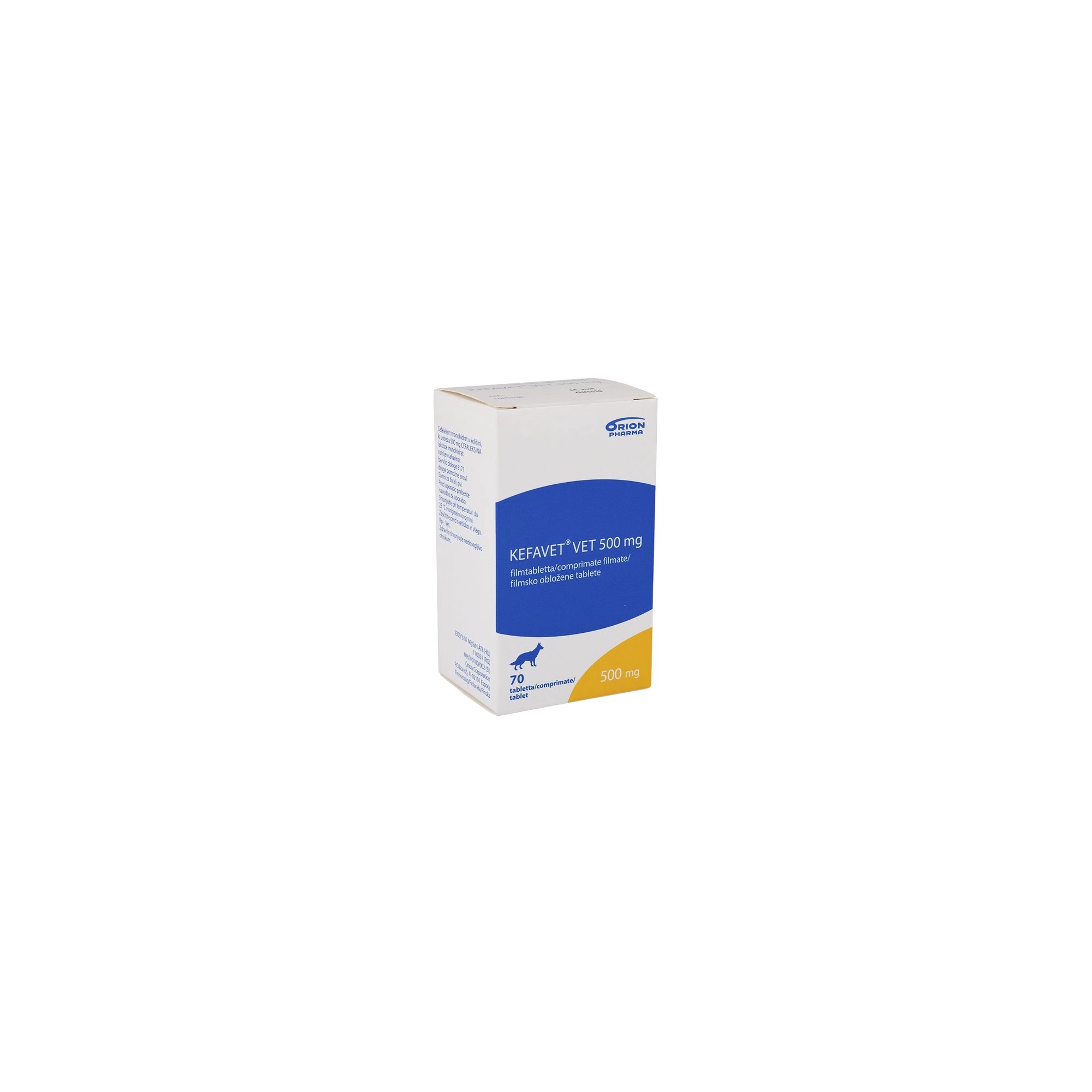 Kefavet Vet 500 mg tabletta 70x