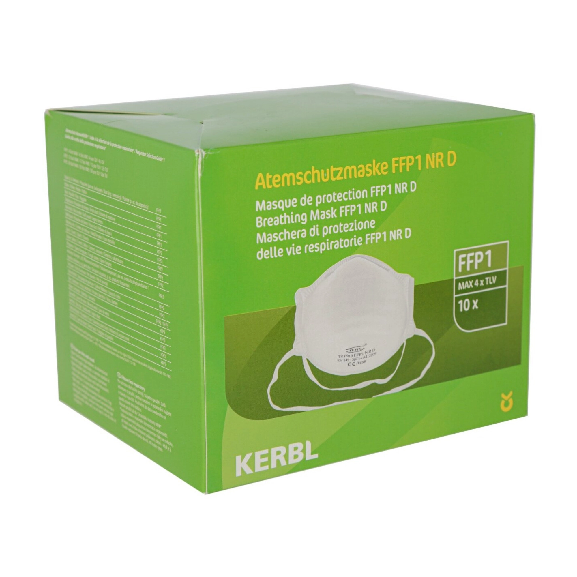 KERBL Finompor maszk, FFP1 NR D, 10 db/cs