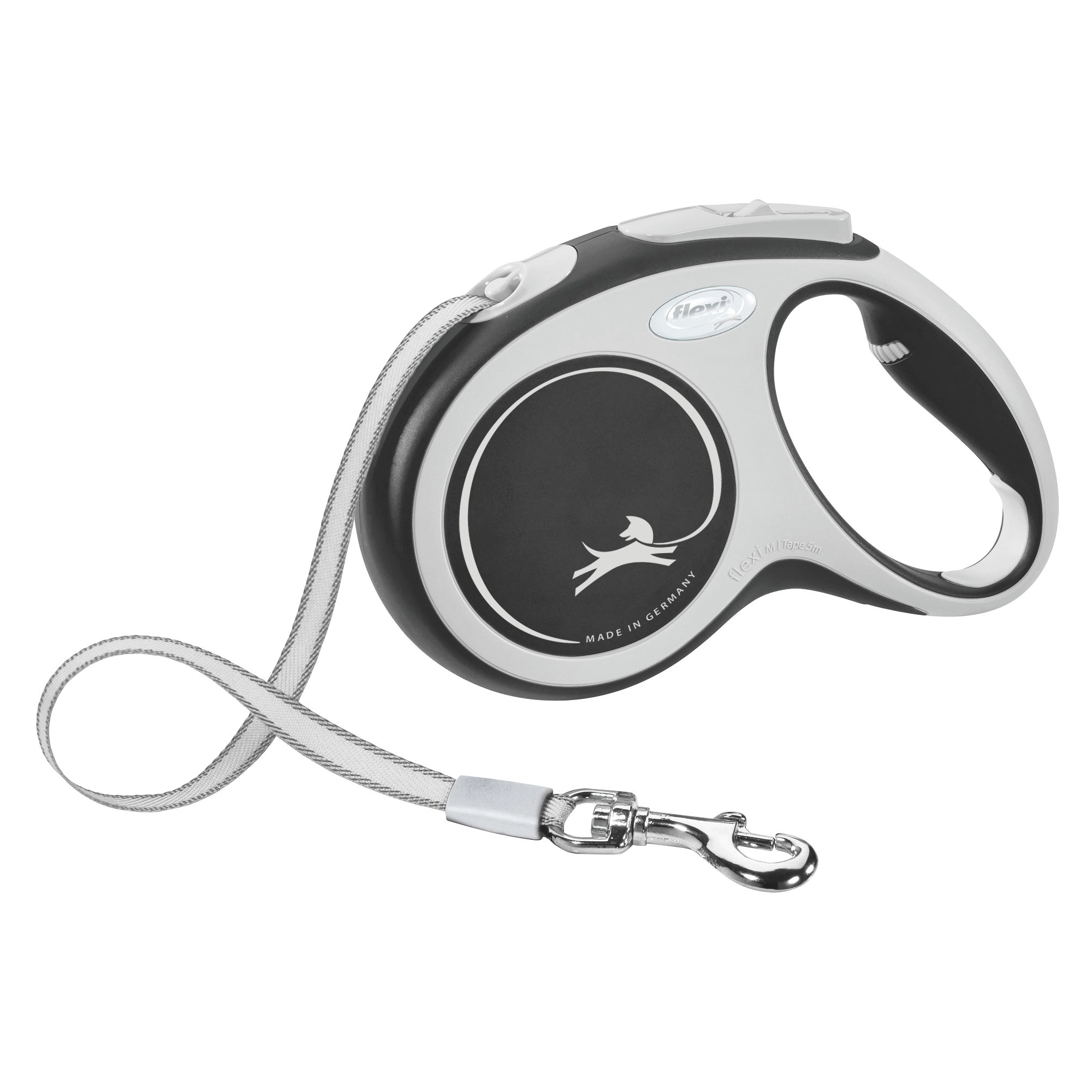KERBL Flexi NEON póráz M, 5m, 25kg-ig, fekete