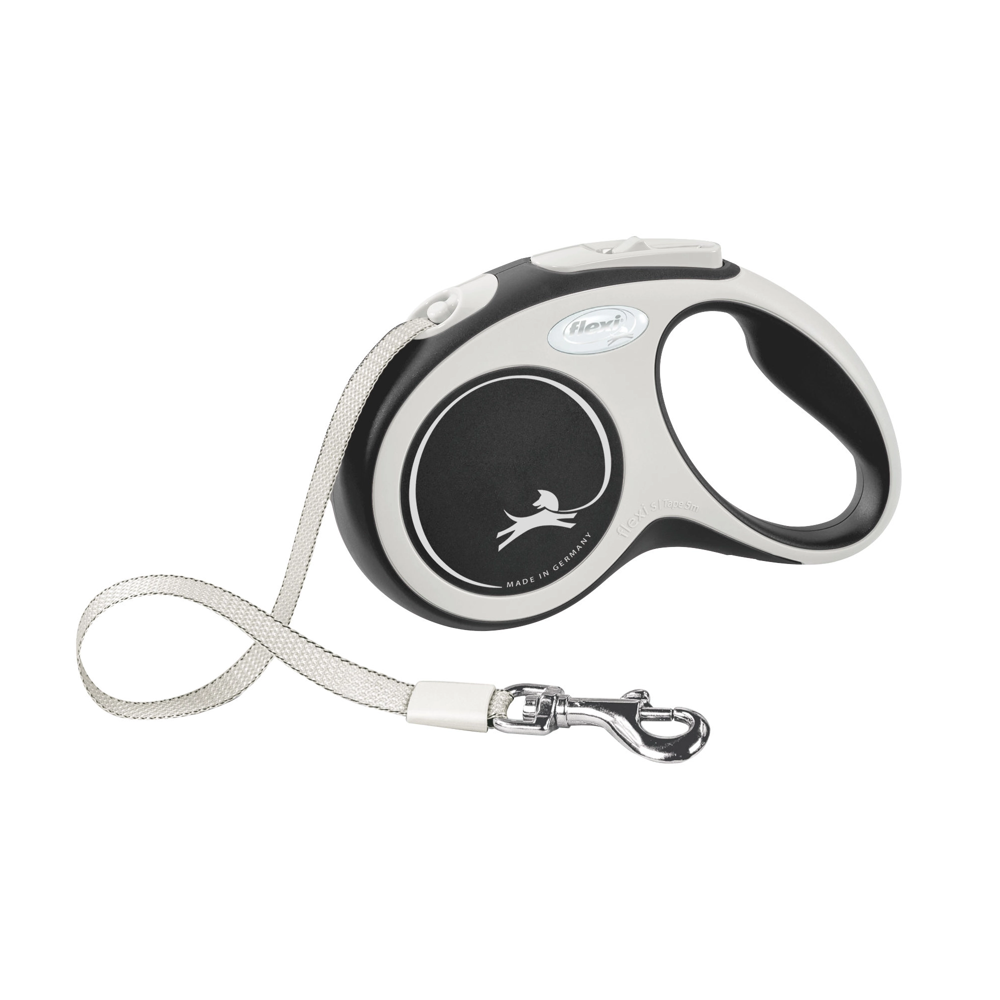 KERBL Flexi NEON póráz S, 5m, 15kg-ig, fekete