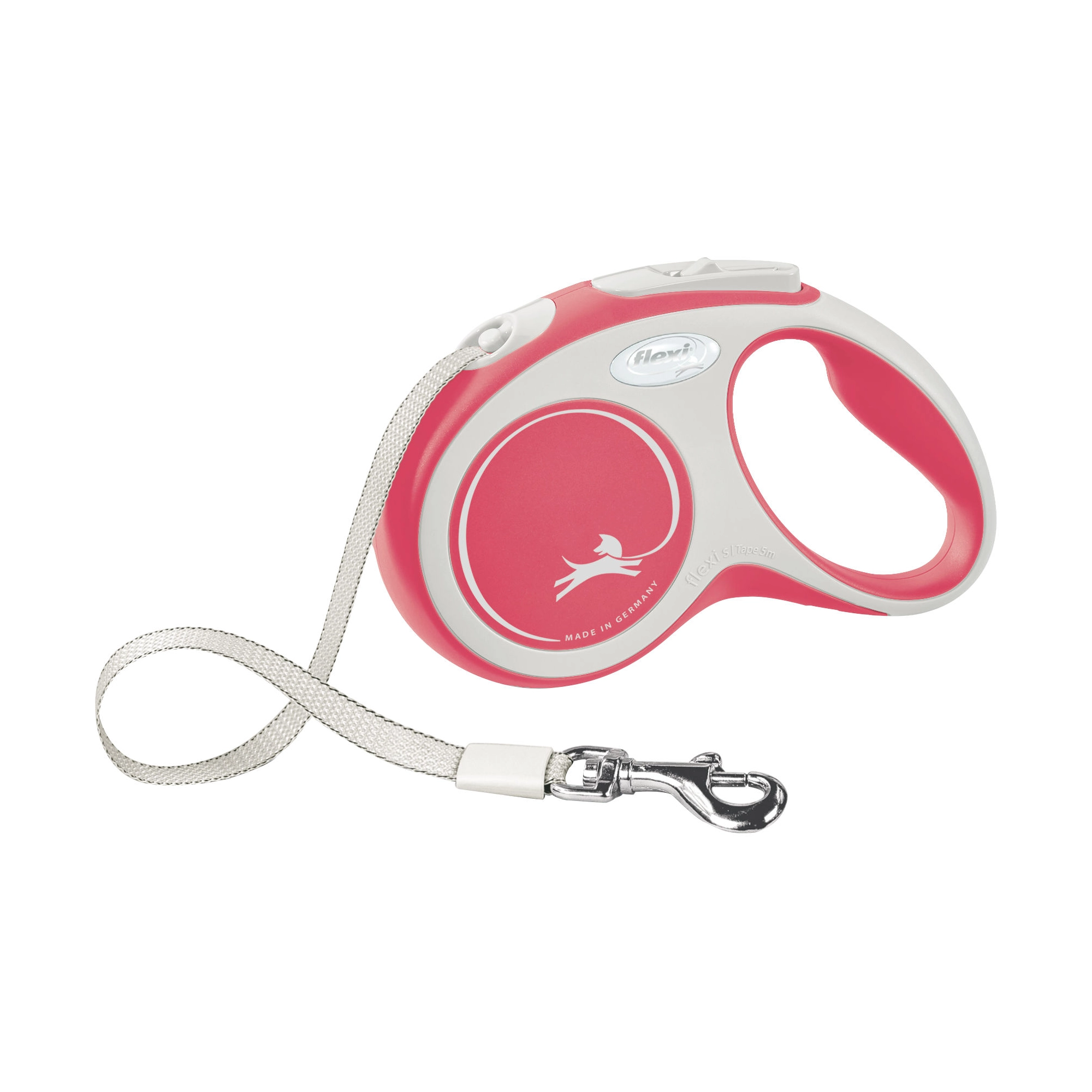KERBL Flexi NEON póráz S, 5m, 15kg-ig, piros