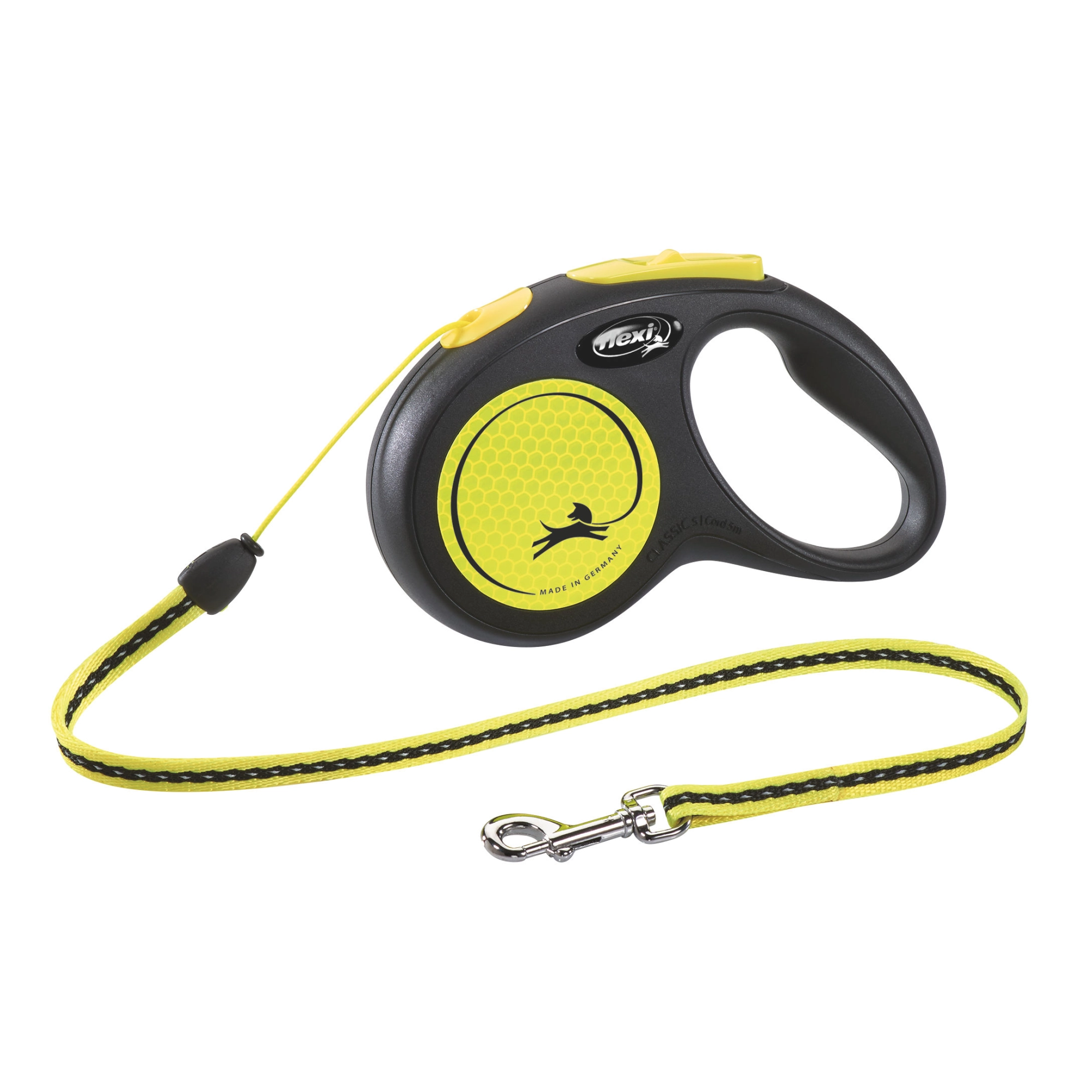 KERBL Flexi póráz New Classic S, 5m, 12kg-ig, neon