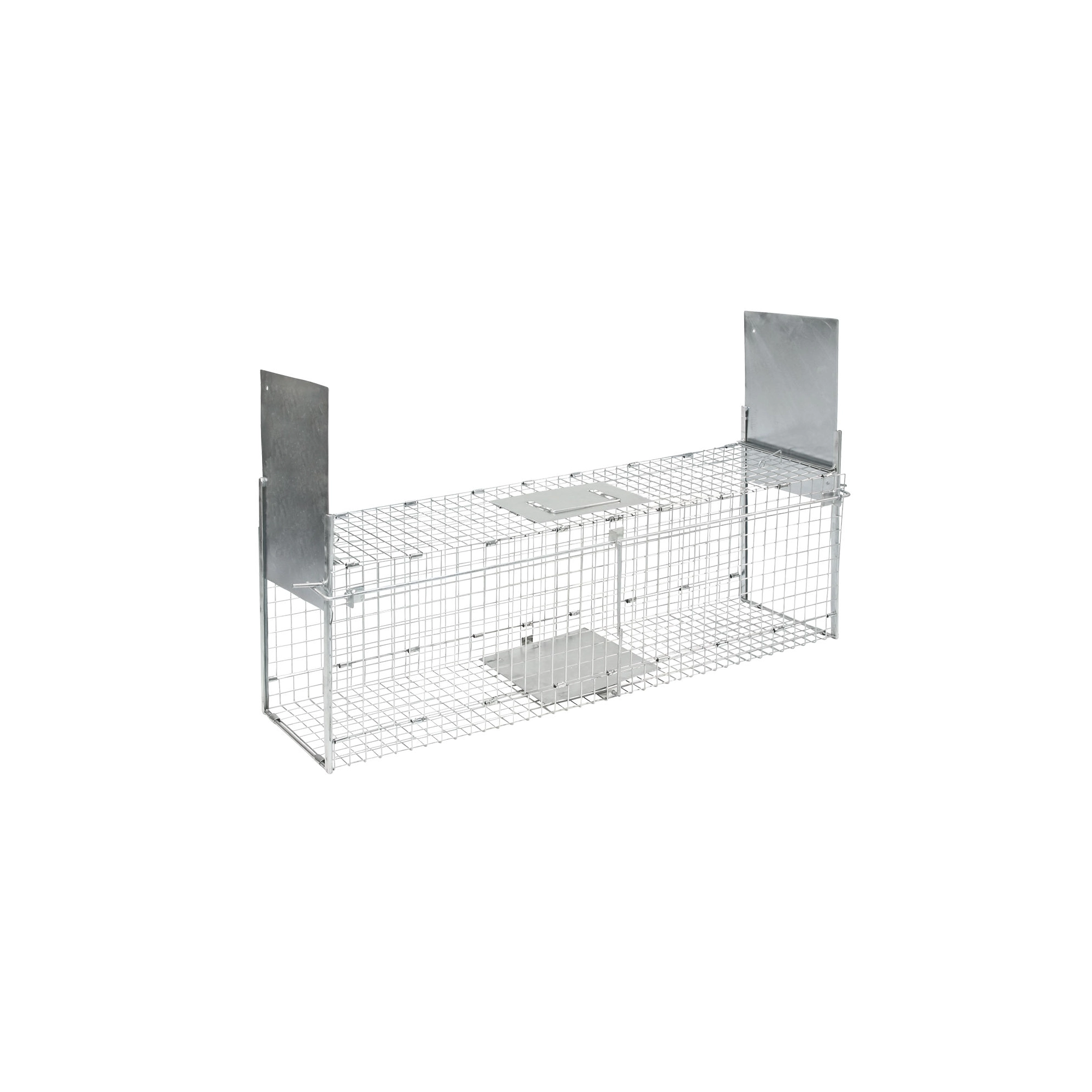 KERBL Összecsukható élvefogó, ezüst 100x26x32 cm