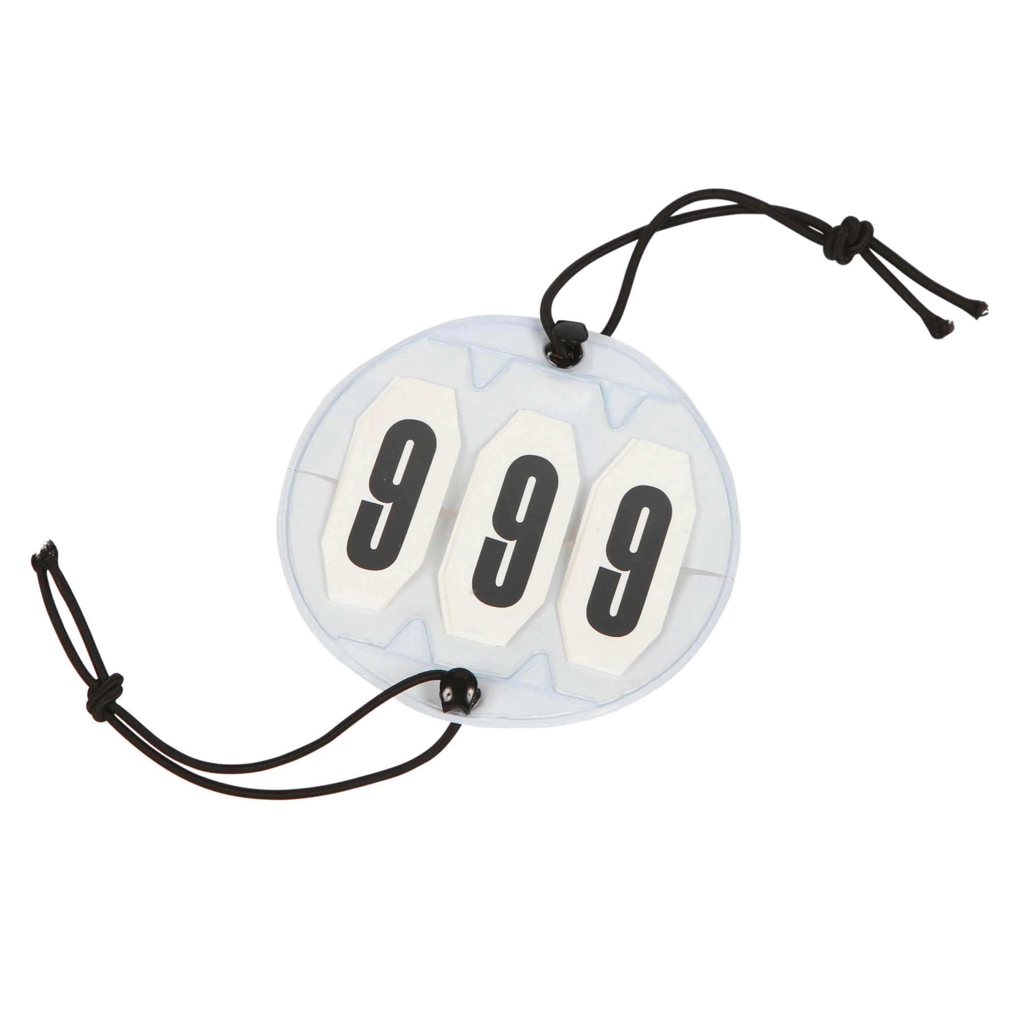 KERBL Rajtszámok versenyhez, 3 számjegy, gumipánntal rögzítéssel, párban