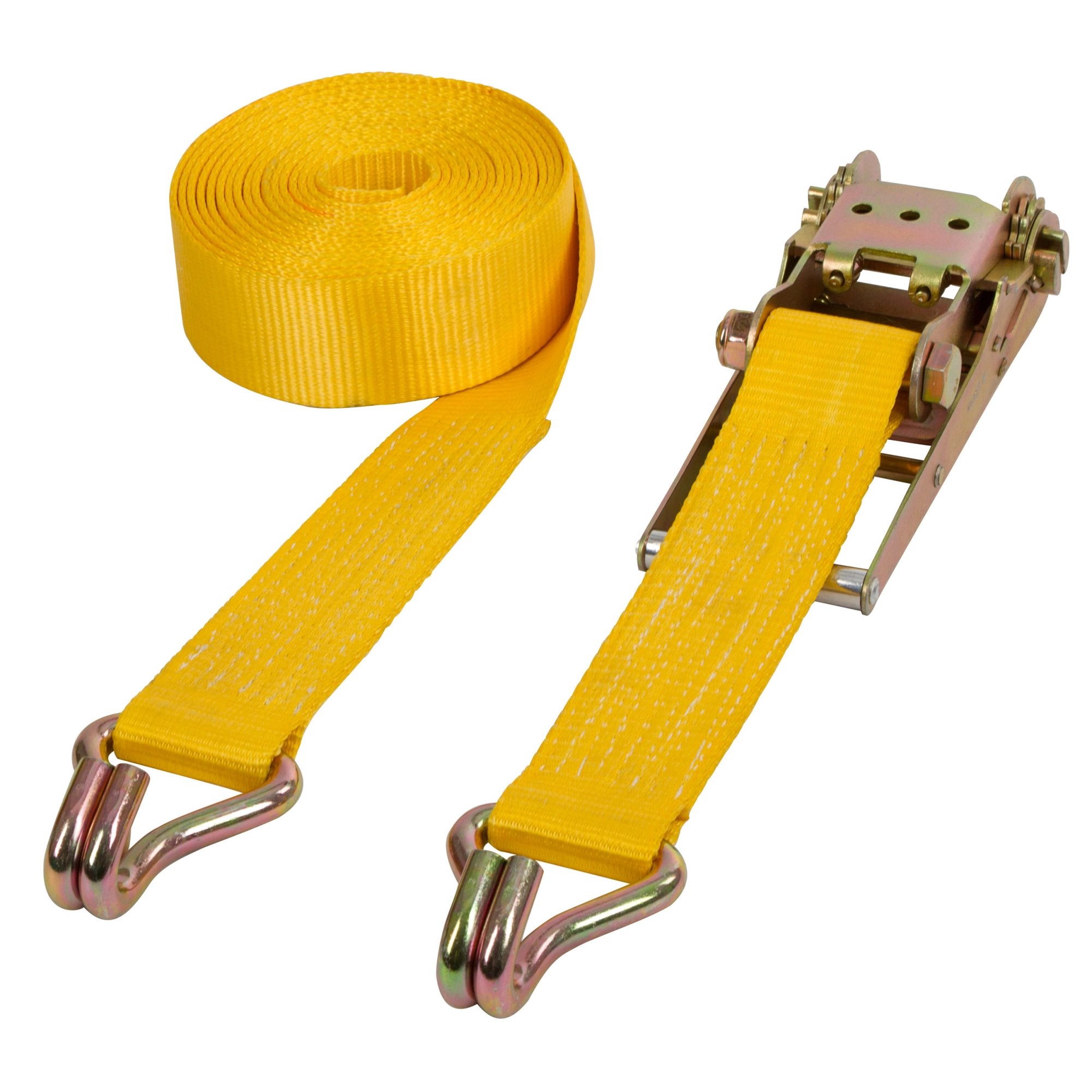 KERBL Rögzítőszalag, 2db, sárga, 75 mm, 8 m, 10.000 kg