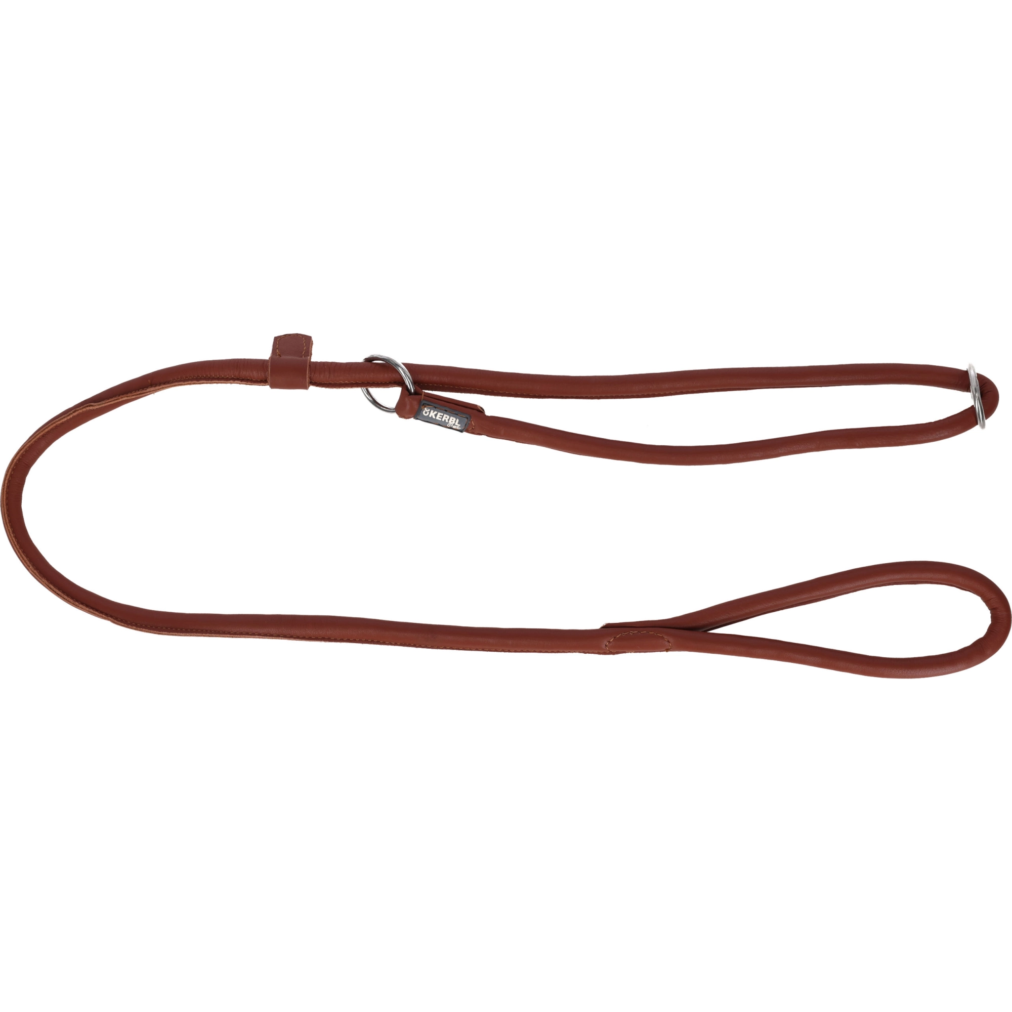KERBL Roma vezetőpóráz, bőr, 170 cm, 8 mm, barna