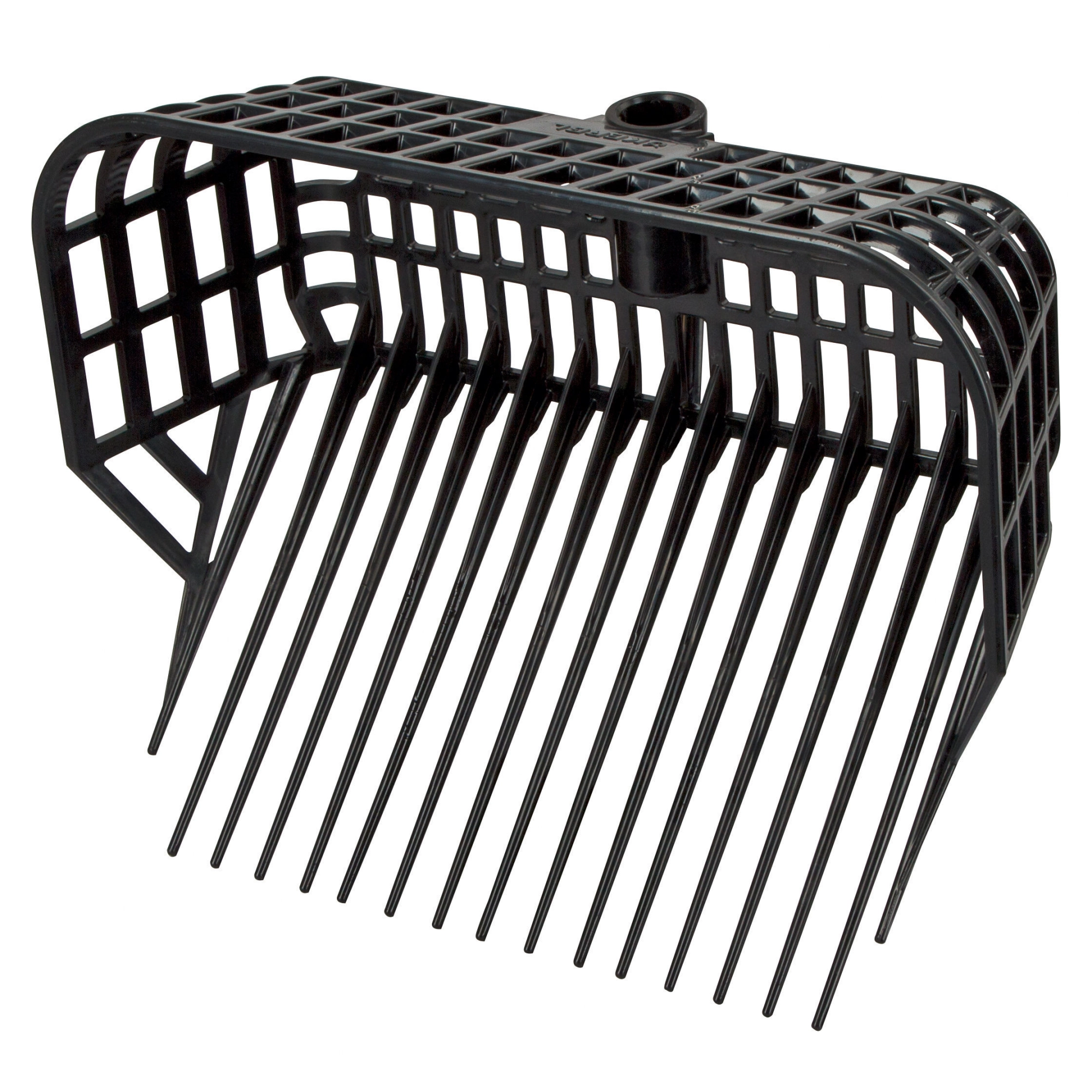 KERBL Trágyaszedő villa fekete Maxi, nyél nélkül