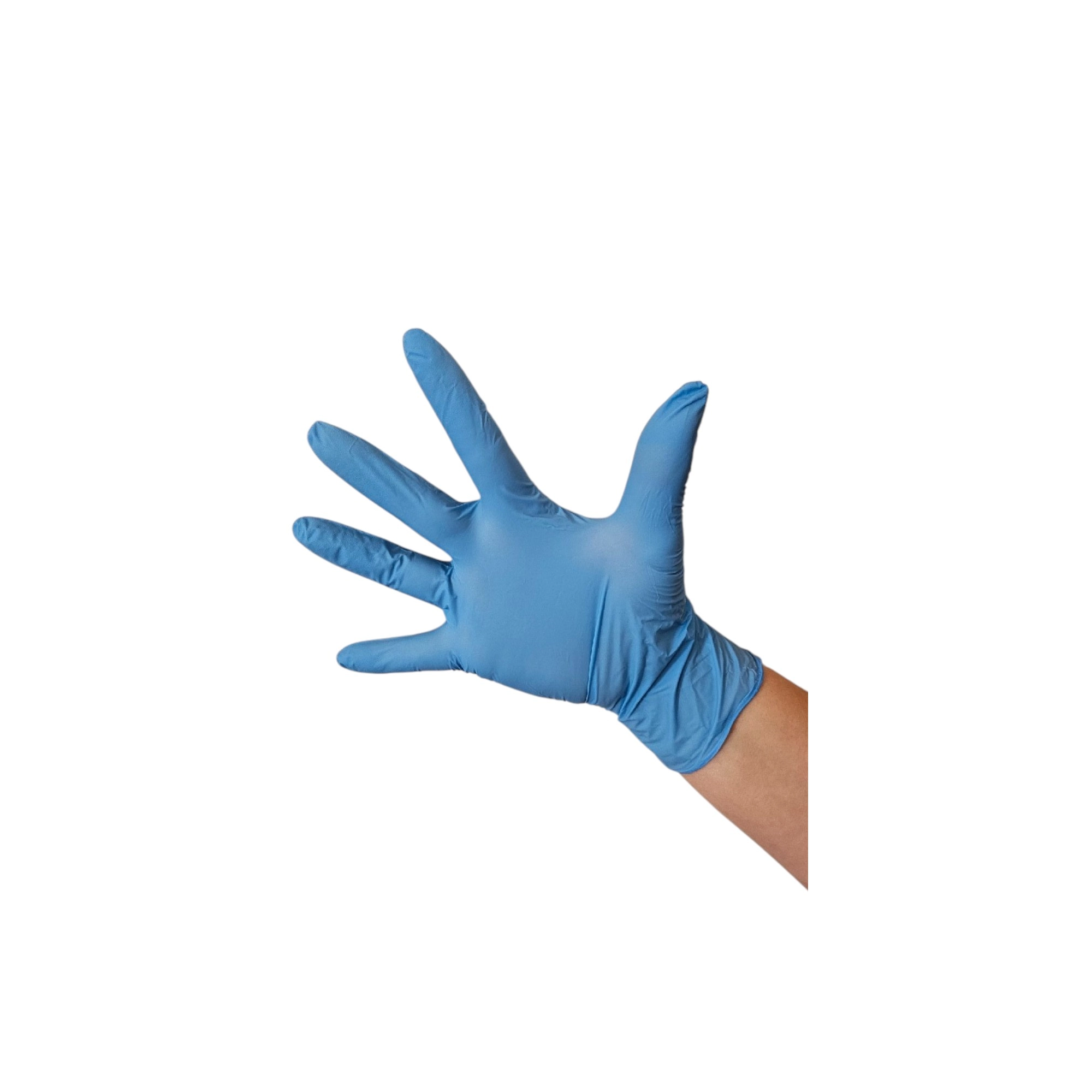 Kesztyű Eh Nitril púdermentes M-es méret kék 3,5g Guarder 100 db