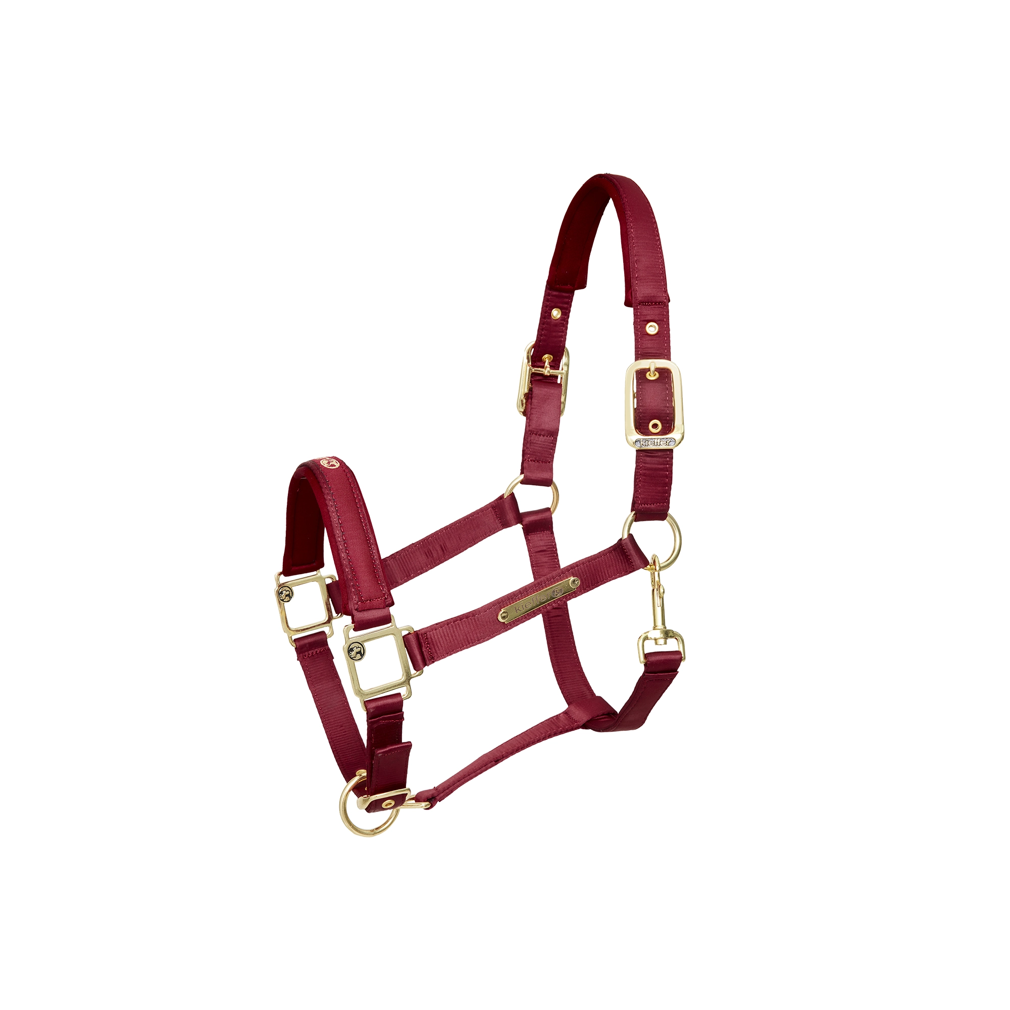 Kieffer Satin Shine kötőfék, bordó, full