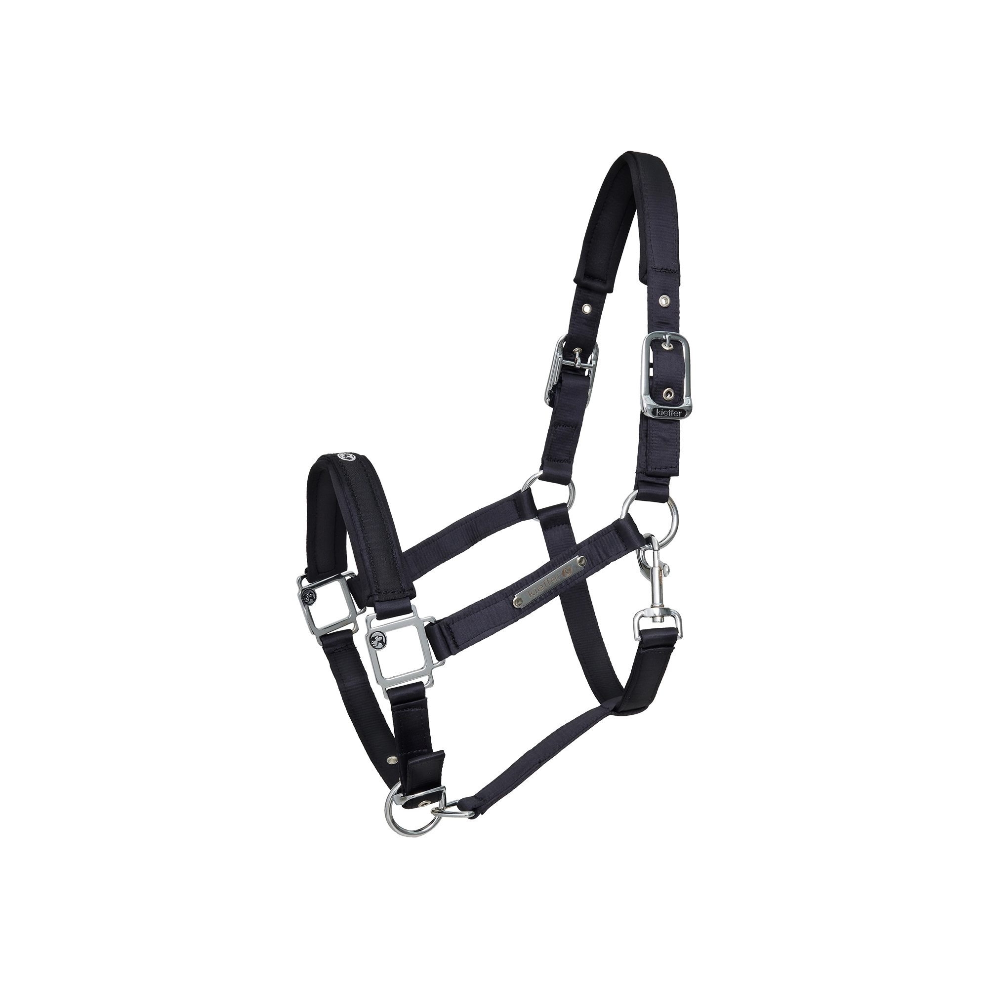 Kieffer Satin Shine kötőfék, fekete, full