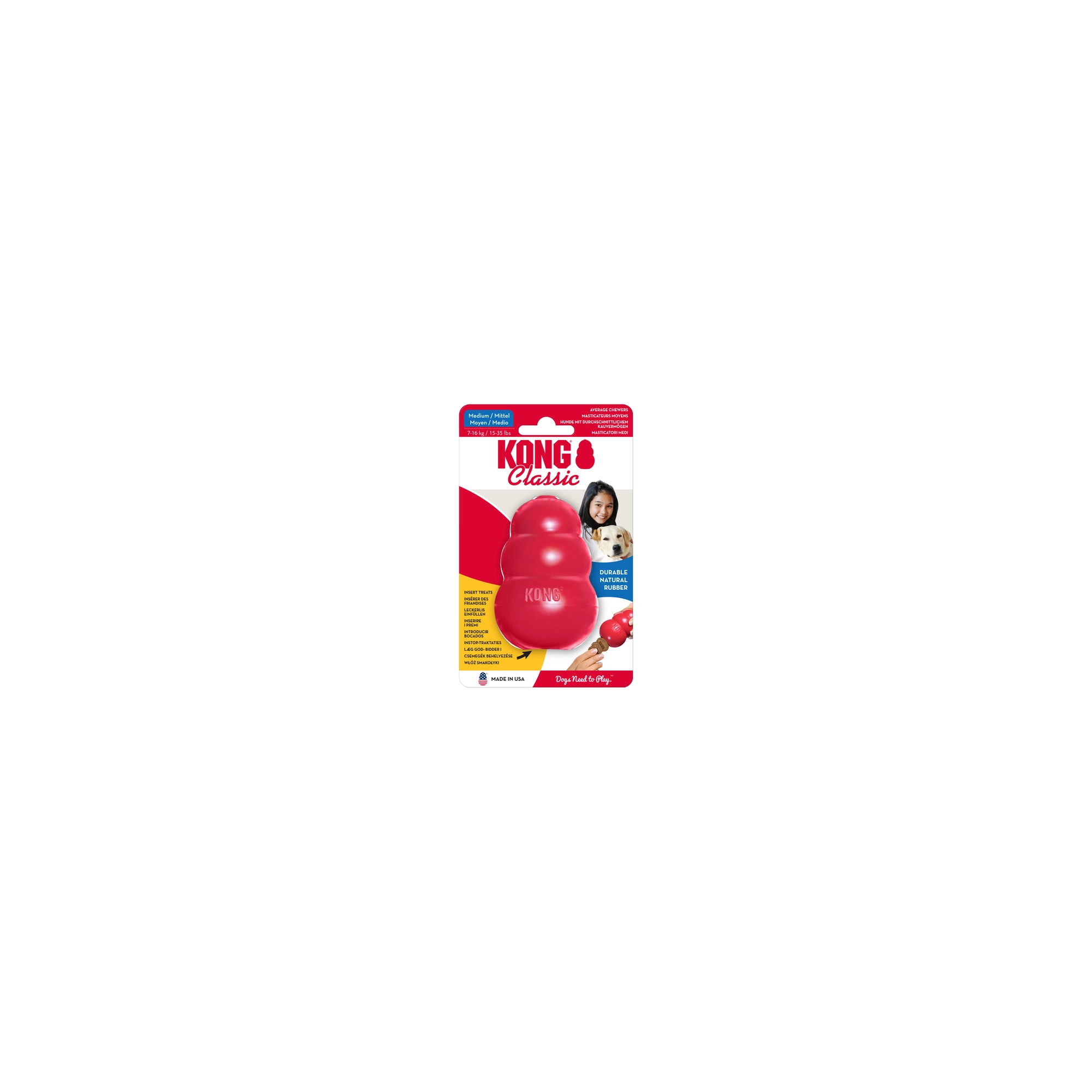 KONG Classic Harang Piros Kutyajáték M