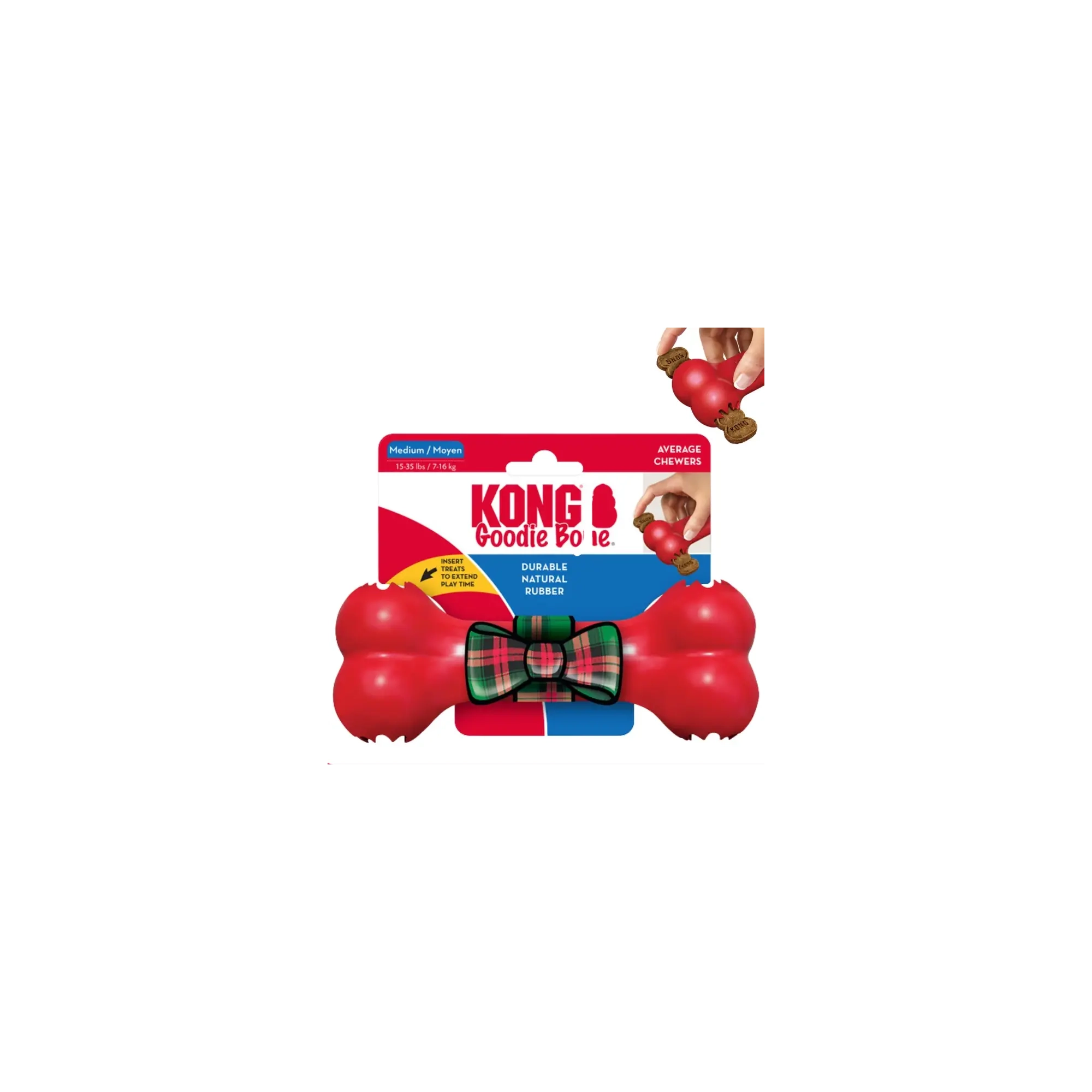 .KONG Holiday Goodie Bone Gumi Csont Kutyajáték M